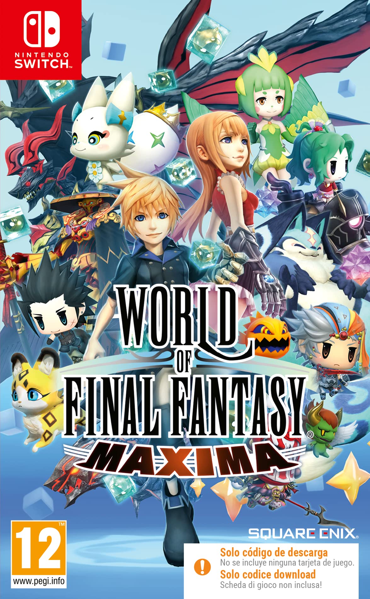 World of Final Fantasy Maxima (Code In A Box) - Nintendo Switch Game | JRPG Adventure for Fantasy Lovers | Perfect for Travel & Home Gaming
