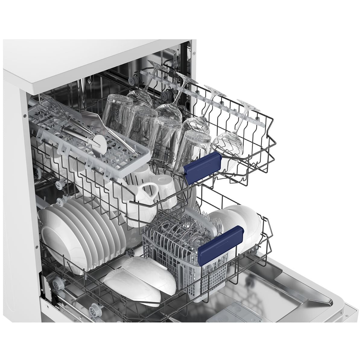 Westinghouse 60cm Freestanding Dishwasher with Sensor Wash in White - WSF6604WB | Perfect for Small Kitchens & Energy-Efficient Cleaning