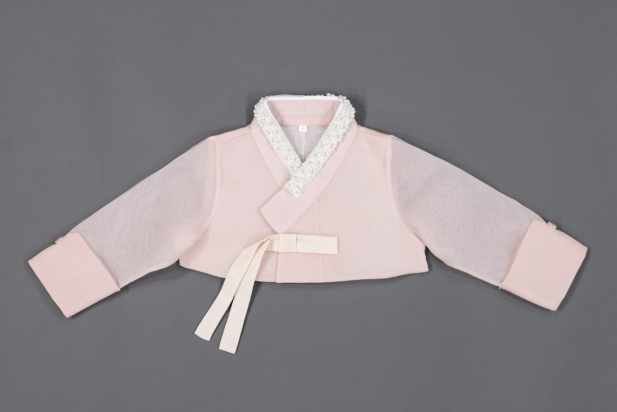 Girl's Korean Traditional Hanbok Dress for 1st Birthday Party | Peach Blossom Design Baby Costume for 100 Days & 1-8 Years Old | Perfect for Doljanchi Celebration, Photo Shoots & Cultural Events
