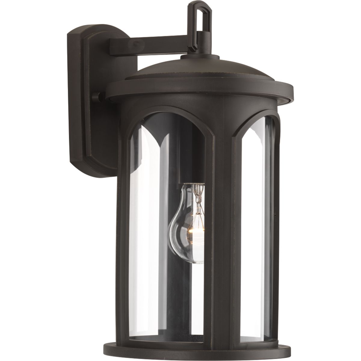 DURASHIELD Outdoor Wall Lantern - Gables Collection One Light Weatherproof Exterior Sconce for Porch, Patio & Garden Lighting | Rust-Resistant Outdoor Wall Light Fixture