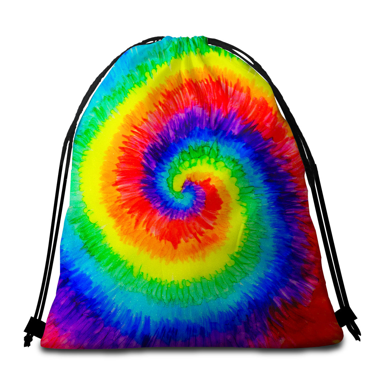 Premium Round Beach Towel - Soft, Absorbent & Quick-Drying for Pool, Sand & Sunbathing | Color Creation Design for Summer Fun