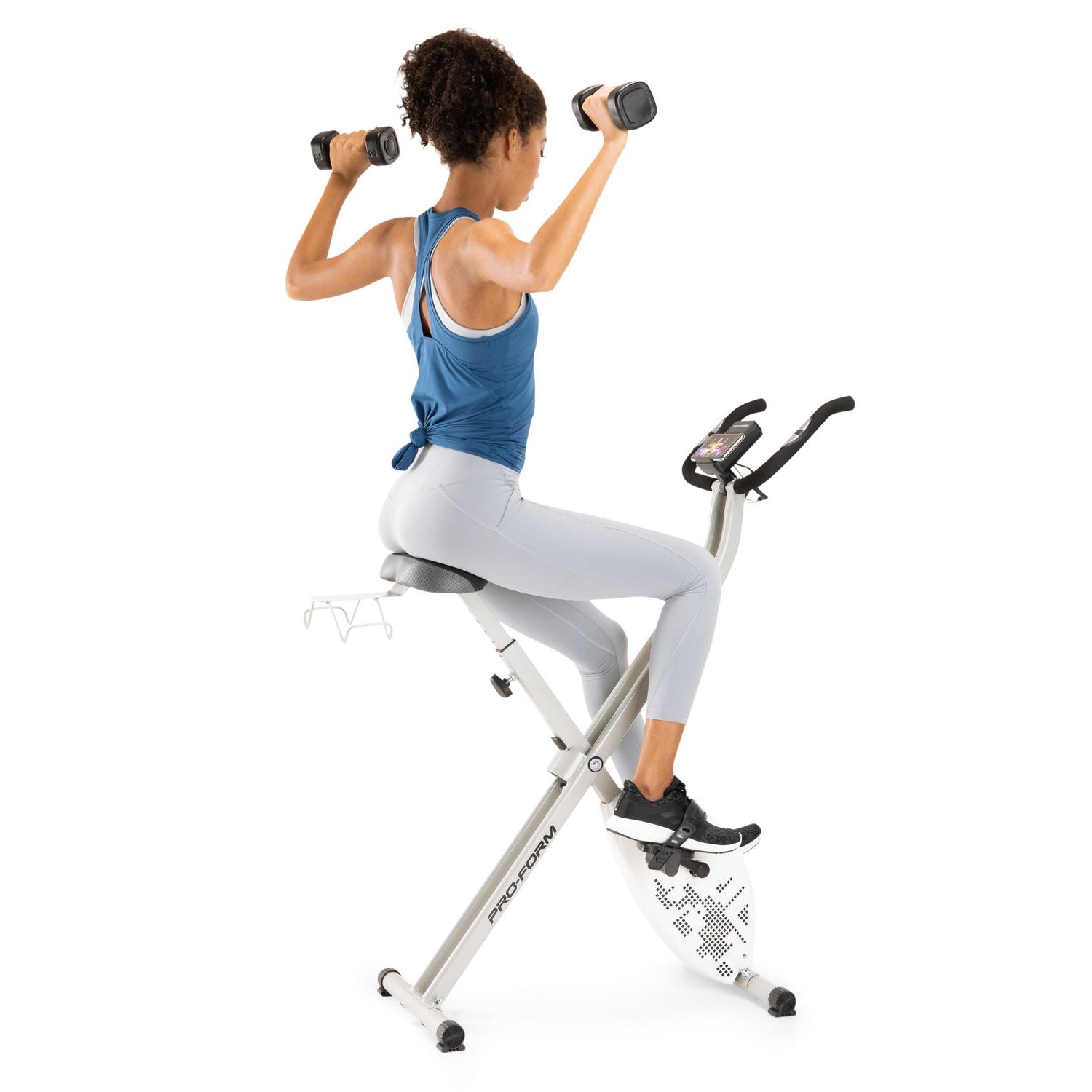 ProForm X Bike Elite Exercise Bike - Indoor Cycling Bike with Silent Magnetic Resistance, LCD Display & Heart Rate Monitor (PFEX78918C) - Perfect for Home Gym, Cardio Workouts & Weight Loss