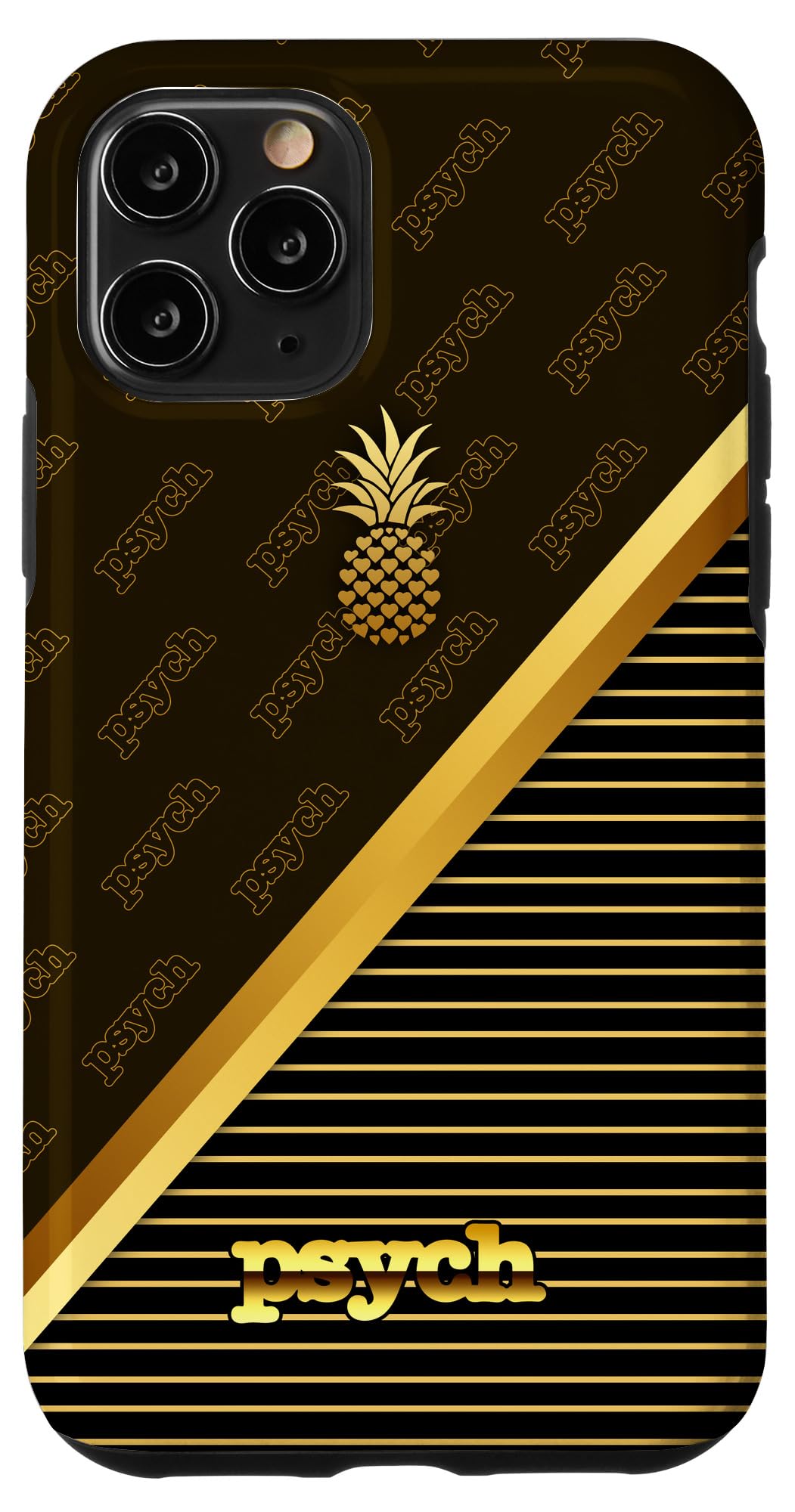 Premium Vintage Pineapple Design Luxury Case for iPhone 11 Pro - Trendy Protective Cover for Everyday Use, Travel & Fashion Accessories