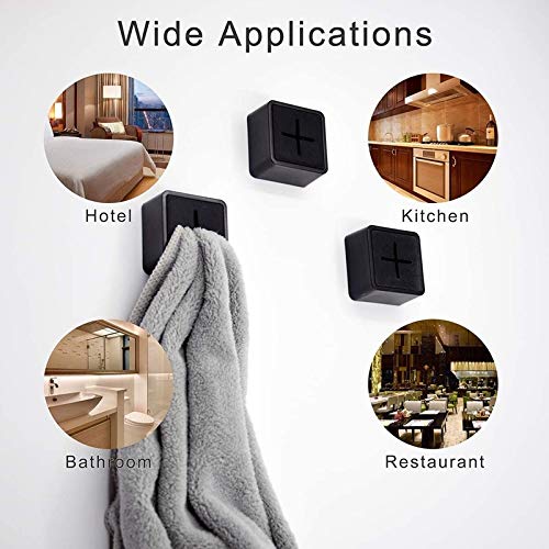 3-Piece Premium Adhesive Shower Shelves & Towel Holder Set - Wall Mount Bathroom Storage Organizer, Self-Stick Kitchen Towel Hanger for Spa, Home & RV Use (Black) - Perfect for Showers, Bathrooms & Small Spaces