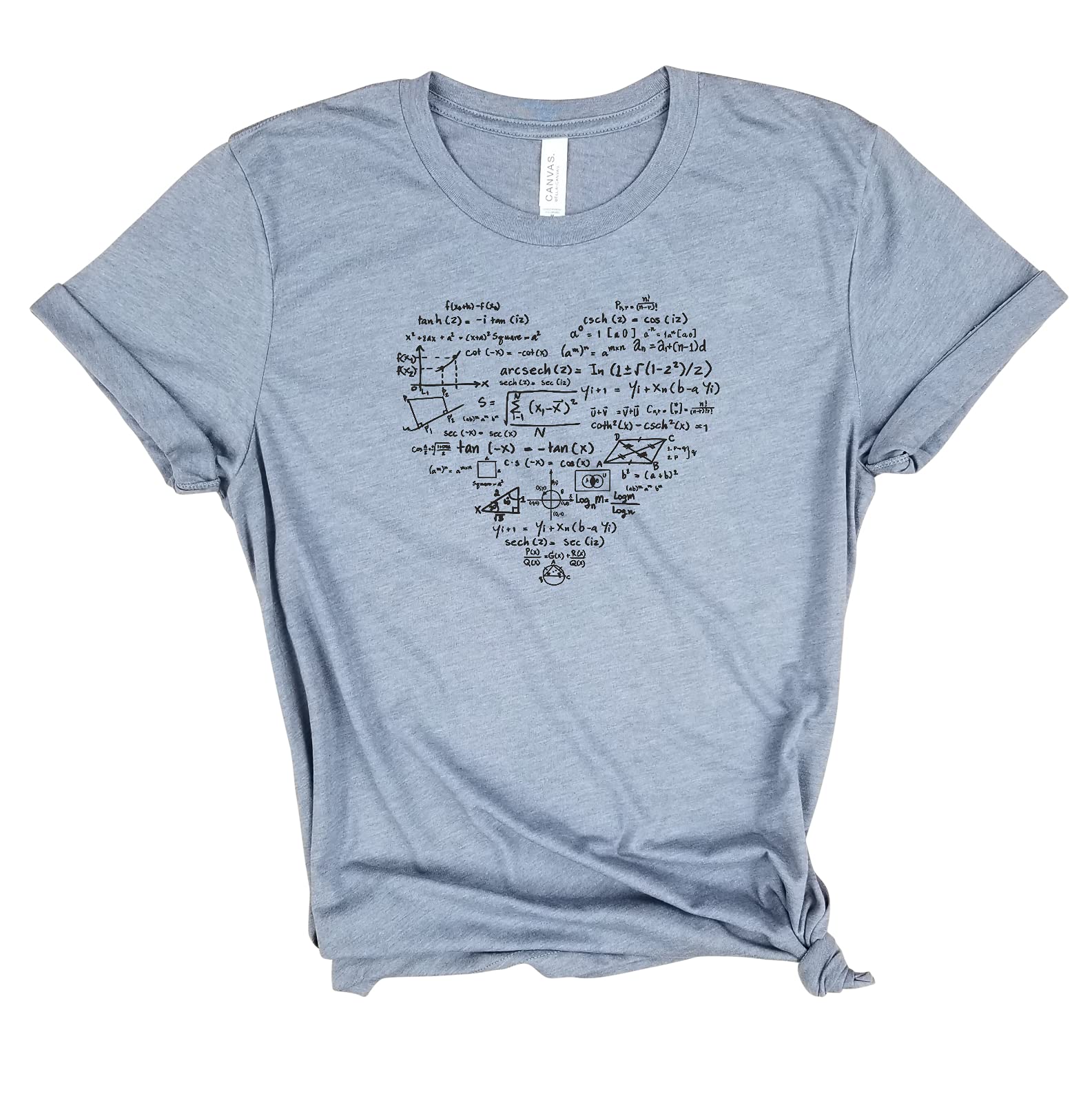 I Heart Math - Funny Nerdy Math Shirt for Teachers & Science Lovers | Cool Biology & STEM Gift for Students | Perfect for Classrooms, Labs & Geeky Events