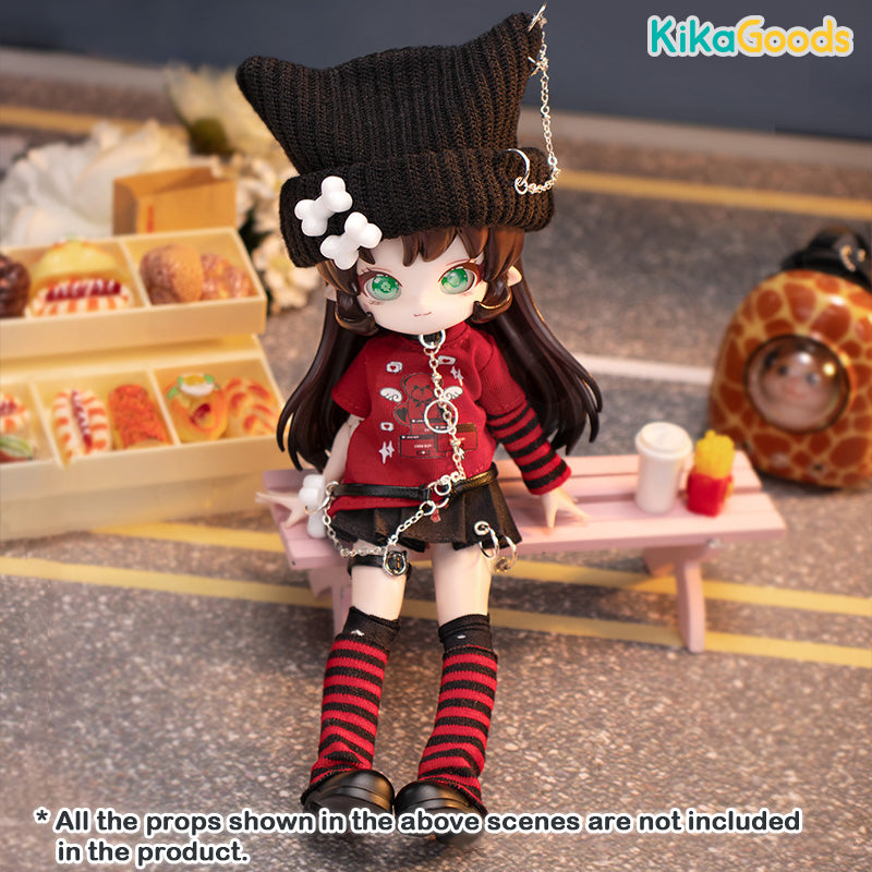 Rebel Bear 1/12 BJD Doll Clothes Set - Stylish Outfits for Ball Jointed Dolls - Perfect for Photoshoots, Displays & Collectors