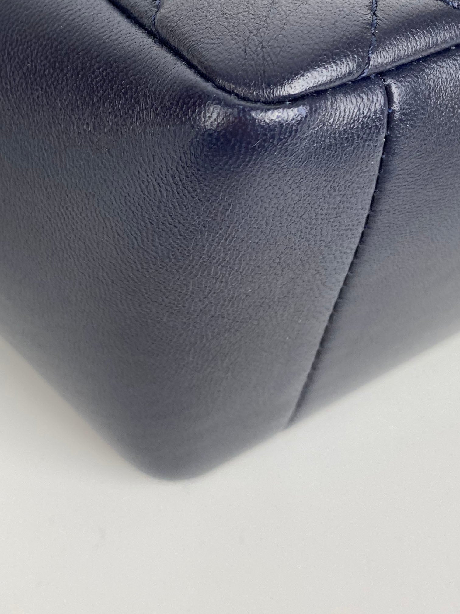 Chanel Navy Blue Jumbo Mademoiselle Chic Flap Bag - Luxury Designer Handbag for Women, Perfect for Work, Evening Events & Special Occasions