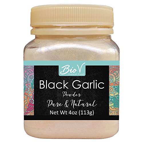 Organic Black Garlic Powder 3.5 oz - Pure Single Ingredient, No Additives | Perfect for Cooking, Seasoning & Health Supplements