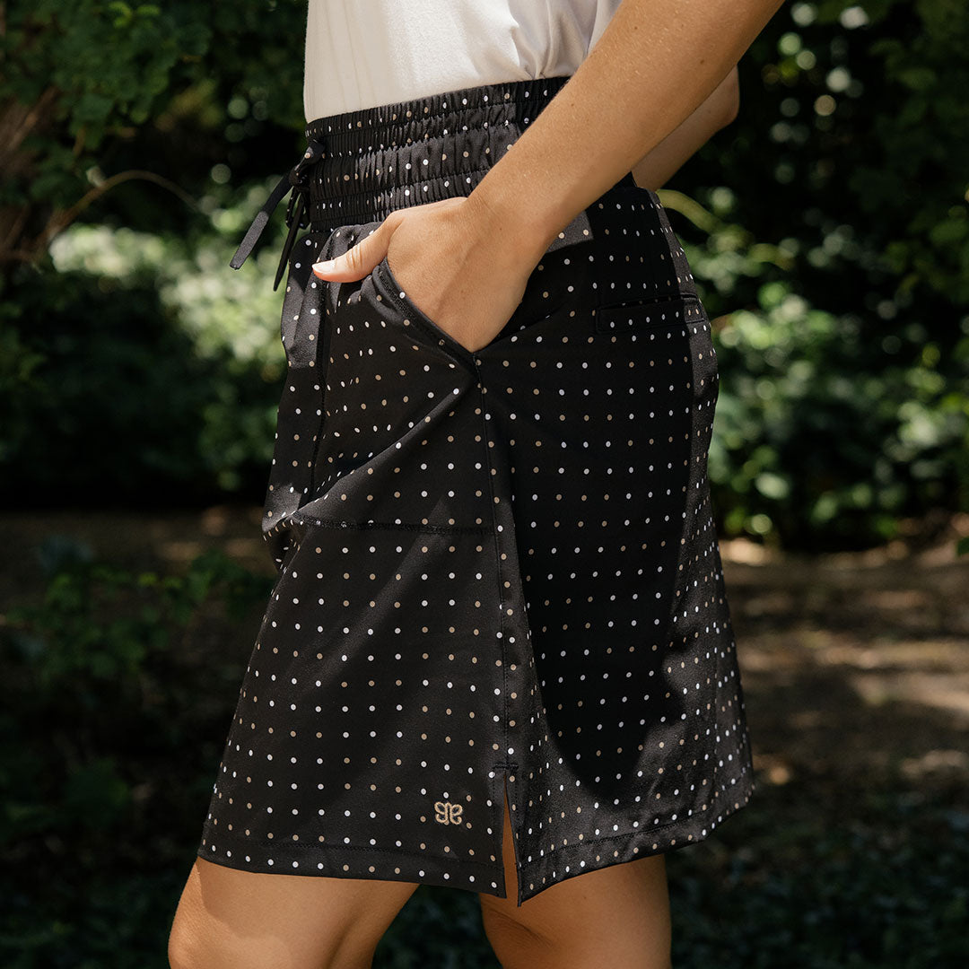 The Away Skirt - Stylish Polka Dot Midi Skirt for Women | Perfect for Office Wear, Casual Outings & Summer Dresses