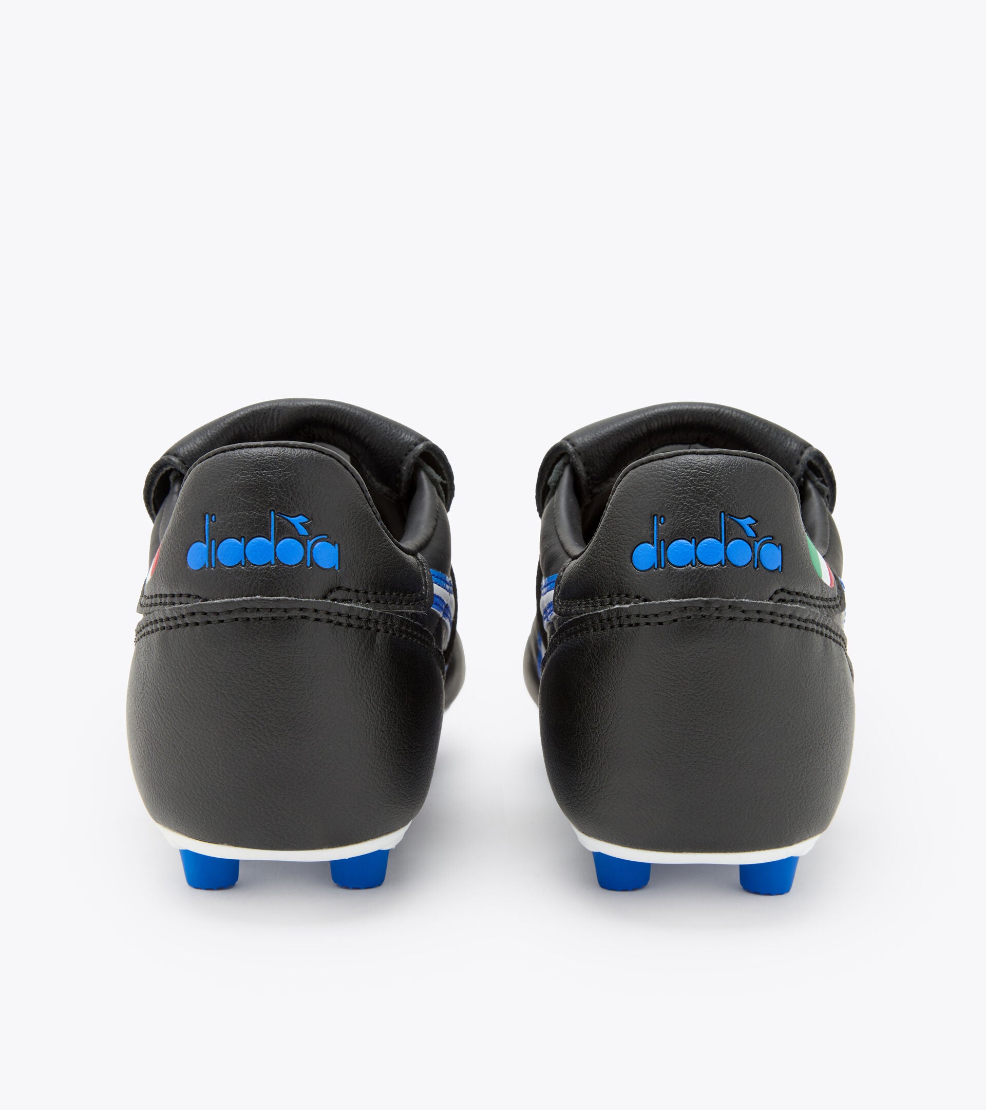 Diadora Brasil OG LT T MDPU Soccer Cleats for Men - Black/White/Royal Blue - Lightweight & Durable Football Shoes for Turf & Artificial Grass - Perfect for Training & Matches