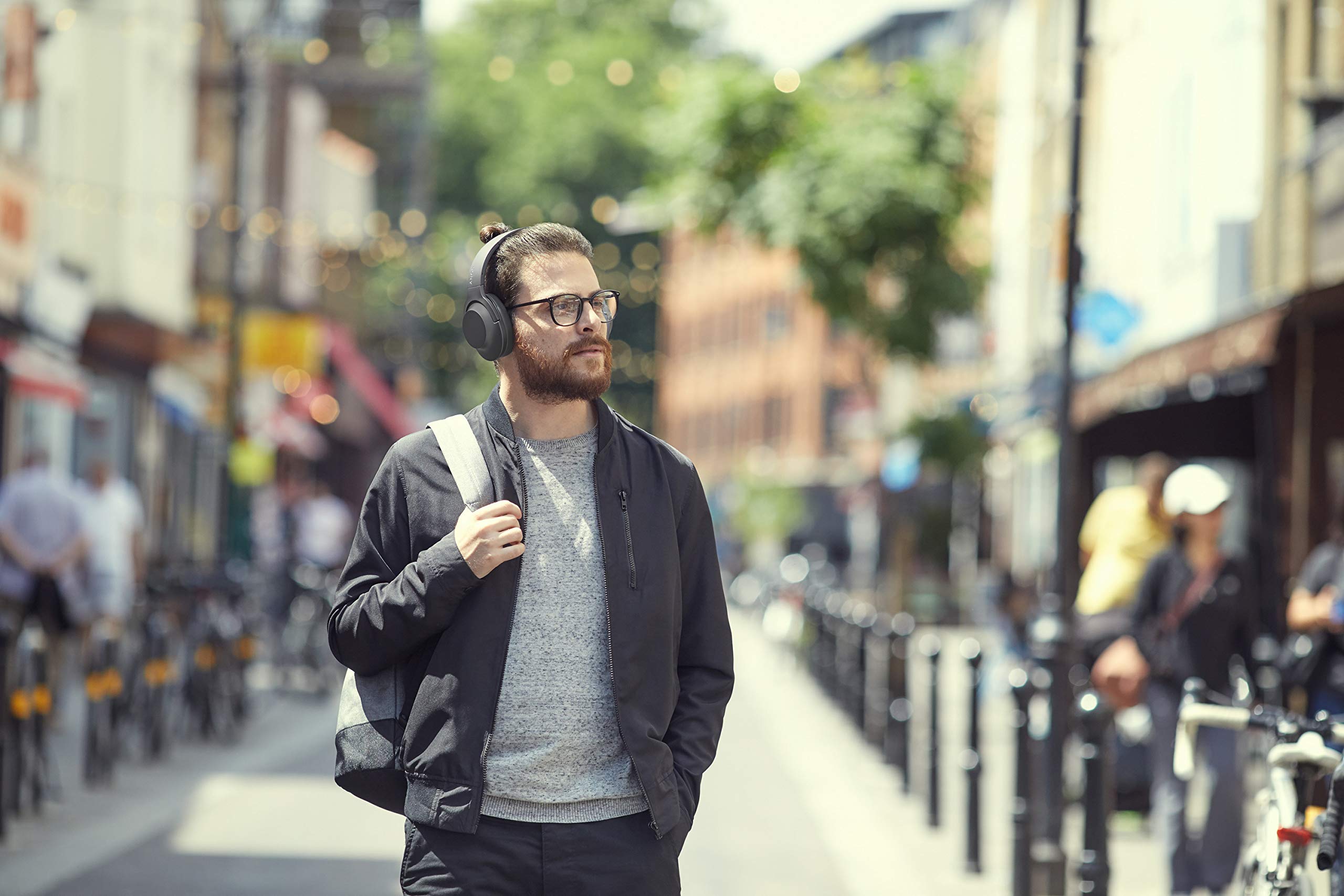Sony WH-H900N Wireless Over-Ear Noise Cancelling Headphones with Hi-Res Audio, Lightweight 2.4oz - Perfect for Travel, Commuting & Home Entertainment