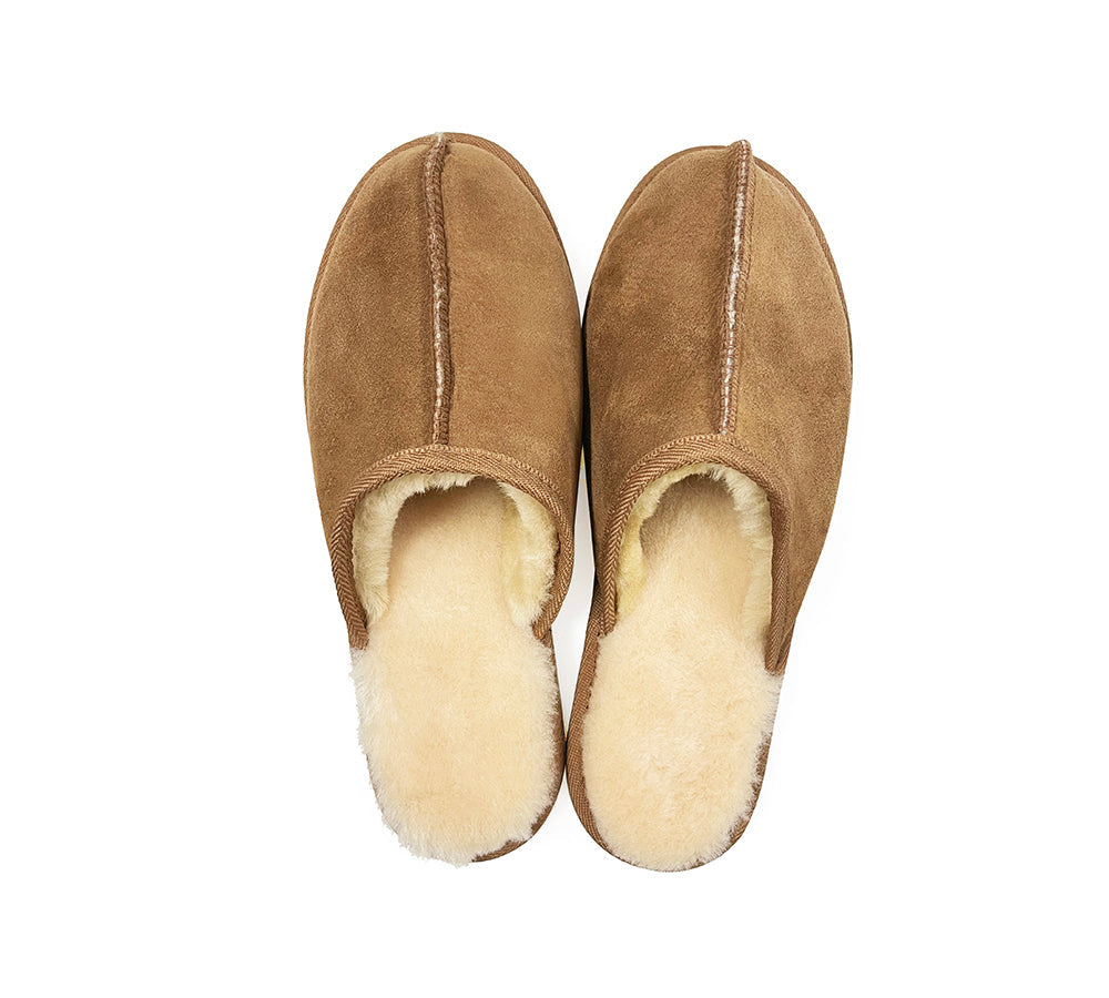 Australian Shepherd® UGG Slippers - Genuine Australian Made Sheepskin Wool Scuffs (2-Piece Set) | Cozy Indoor & Outdoor Winter Footwear for Men & Women