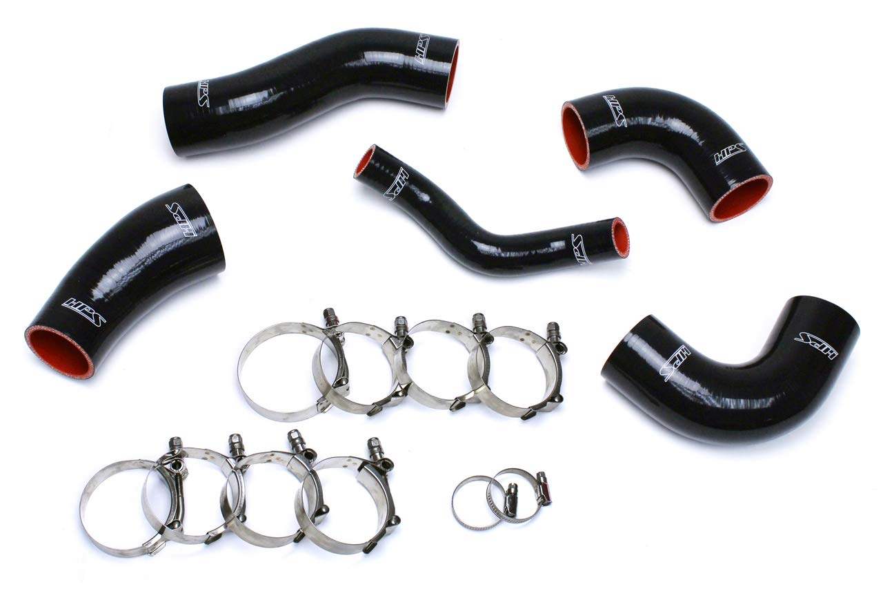 High-Performance Intercooler Hose (57-1420-BLK-1) - Black Silicone Turbo Pipe for Dodge, Ford, Chevy - Perfect for Racing & Off-Road Vehicles