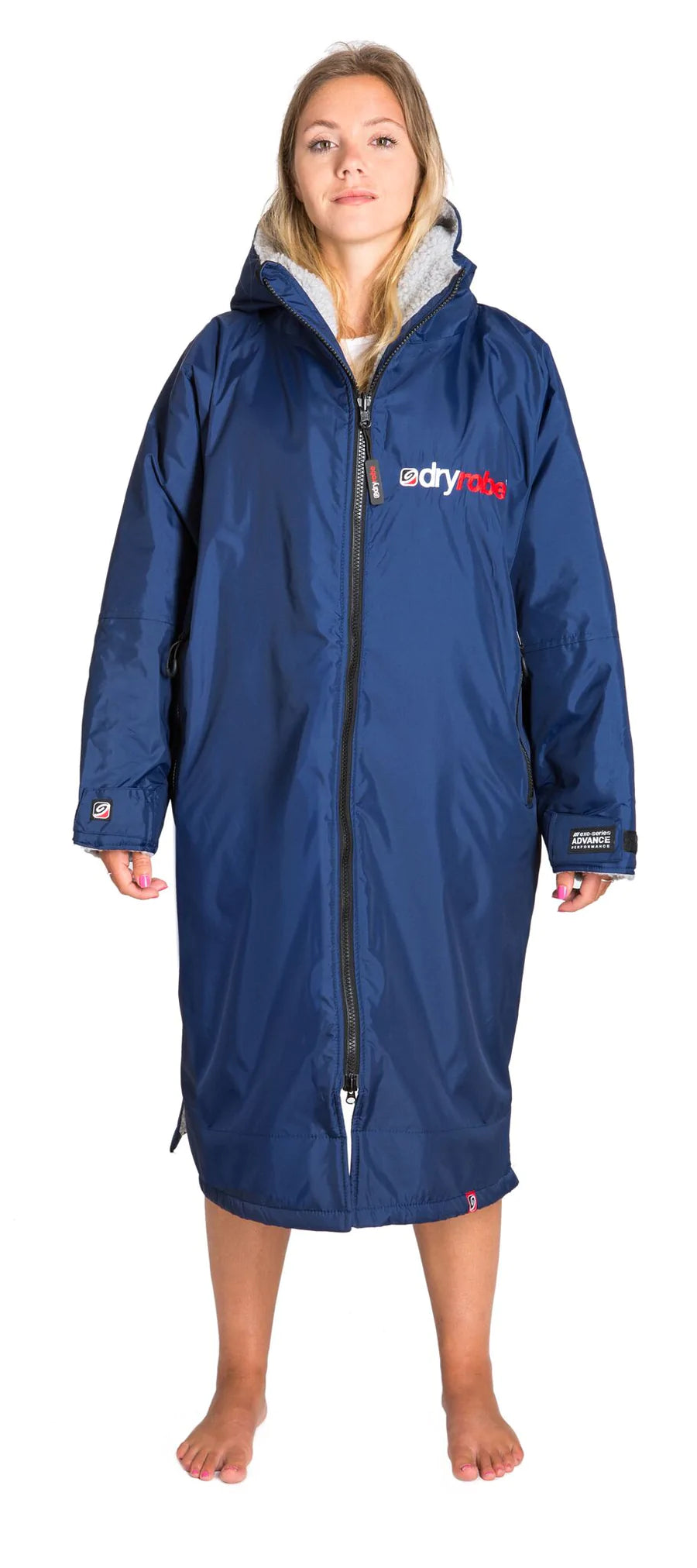 Dryrobe Advance Long Sleeve Changing Robe for Adults - Waterproof & Warm Outdoor Changing Robe for Surfing, Swimming, Camping & Beach Activities