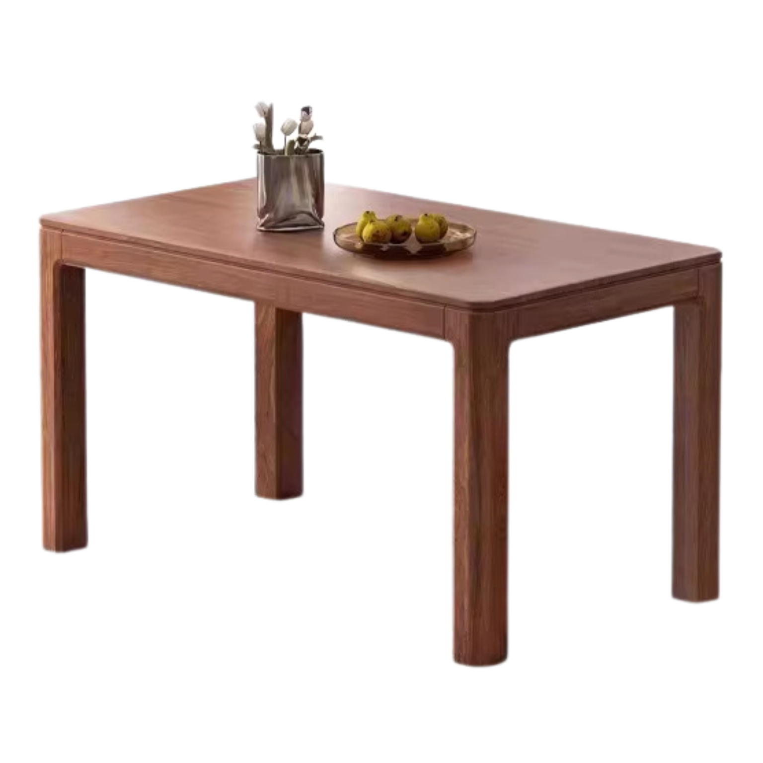 63x33.5x29.9 inch / 160x85x76 сm / Rich Dark Walnut color / Black walnut Dining table