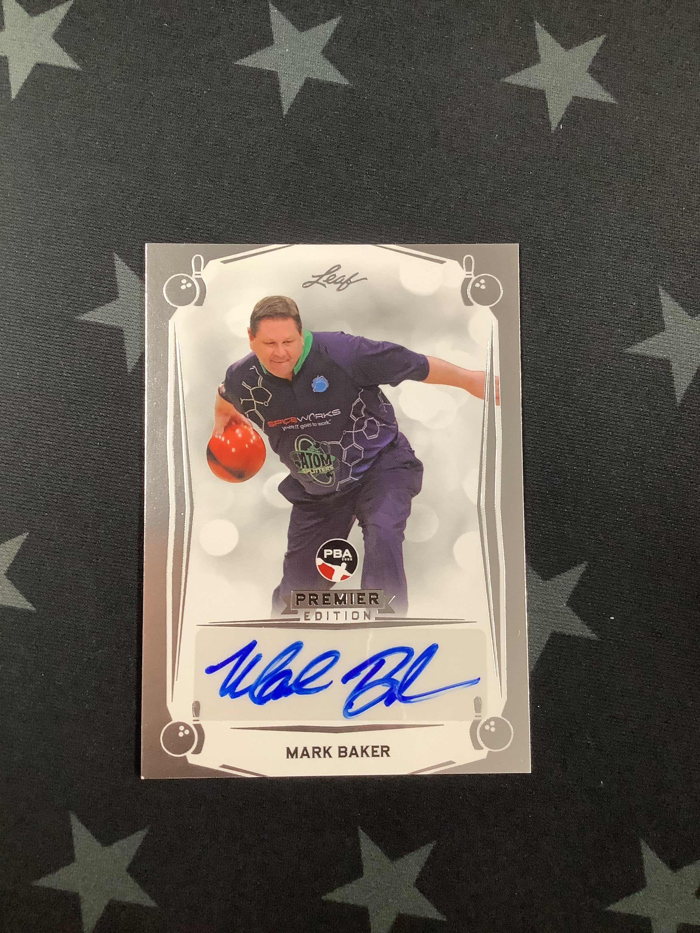 2023 LEAF PREMIER EDITION PBA MARK BAKER BASE AUTO #BA MBI Basketball Trading Card - Collectible Sports Memorabilia for Fans & Investors - Perfect for Display, Trading, and Portfolio Growth