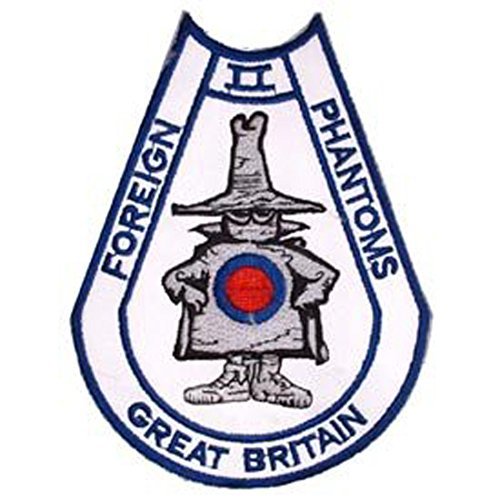 Military Armed Forces Iron On Patch - UK Phantom Design - Embroidered Badge for Jackets, Vests & Backpacks | Perfect for Cosplay, Uniforms & Collectors
