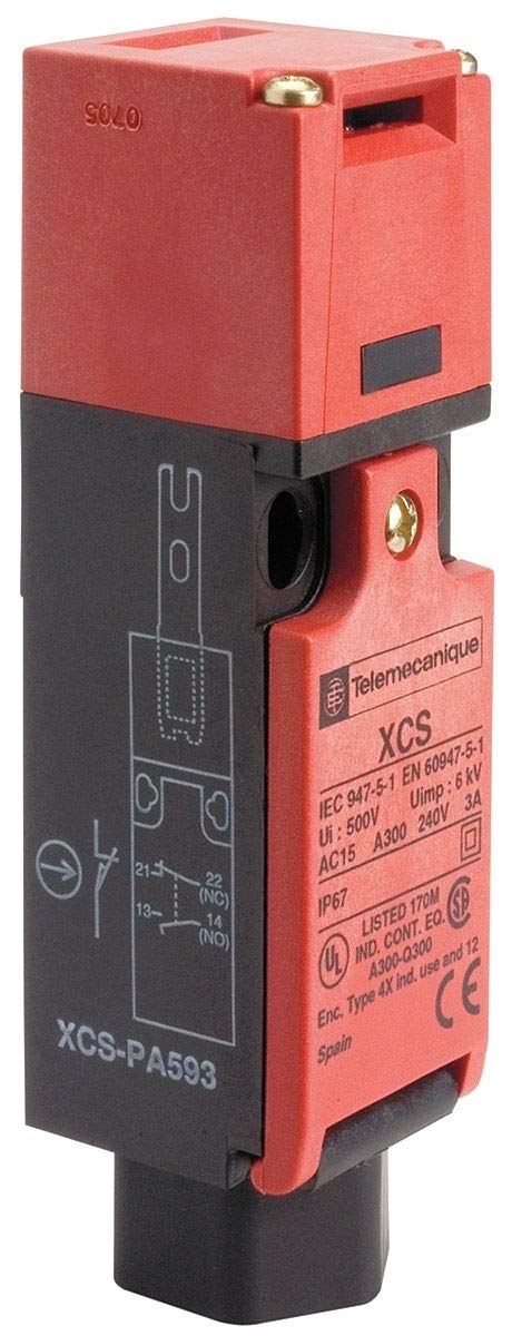 Telemecanique XCSPA793 Safety Interlock Switch - Heavy Duty Actuating Key Sensor for Industrial Machinery | Perfect for Factory Automation, Equipment Safety Systems & Machine Guarding Applications