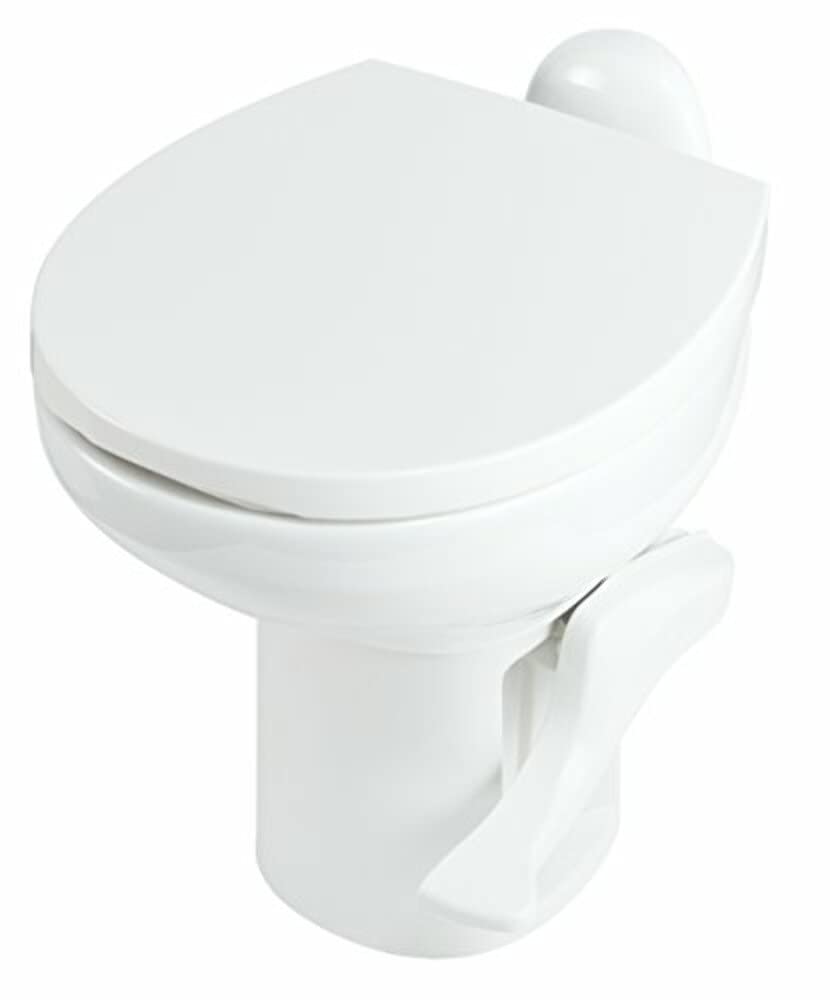 Thetford 42058 Aqua-Magic Style II RV Toilet - High Profile White Water-Efficient Flushing Toilet for Campers & RVs | Perfect for Road Trips & Outdoor Adventures