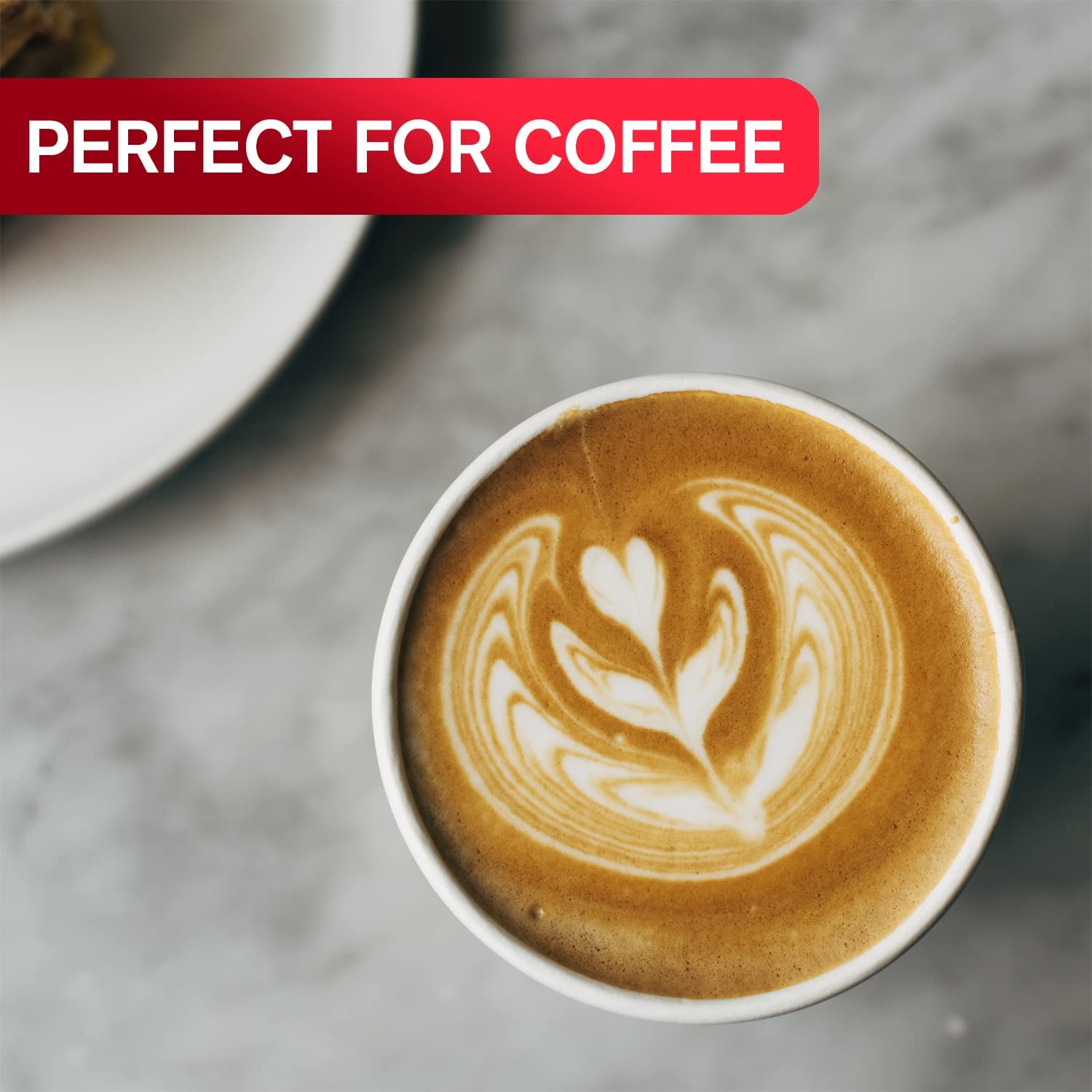 Smygoods 12oz Disposable Coffee Cups with Lids - 100 Pack Bulk Coffee & Tea Cups for Hot/Cold Beverages - Perfect for Office, Cafes, Restaurants, and Home Use