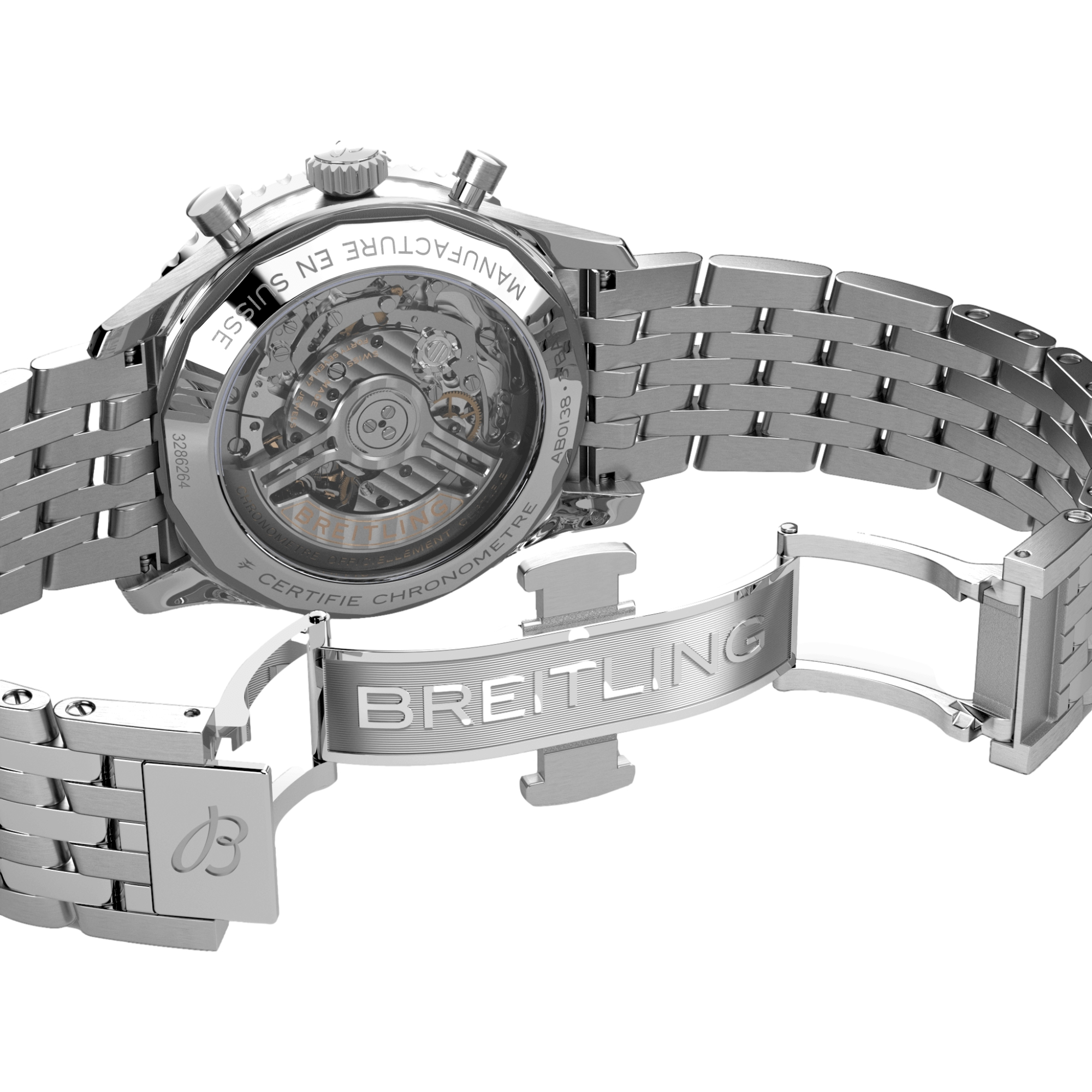 Breitling Navitimer B01 Chronograph 43mm Copper Dial Men's Watch with Stainless Steel Bracelet - Perfect for Business Meetings, Formal Events & Luxury Watch Collectors