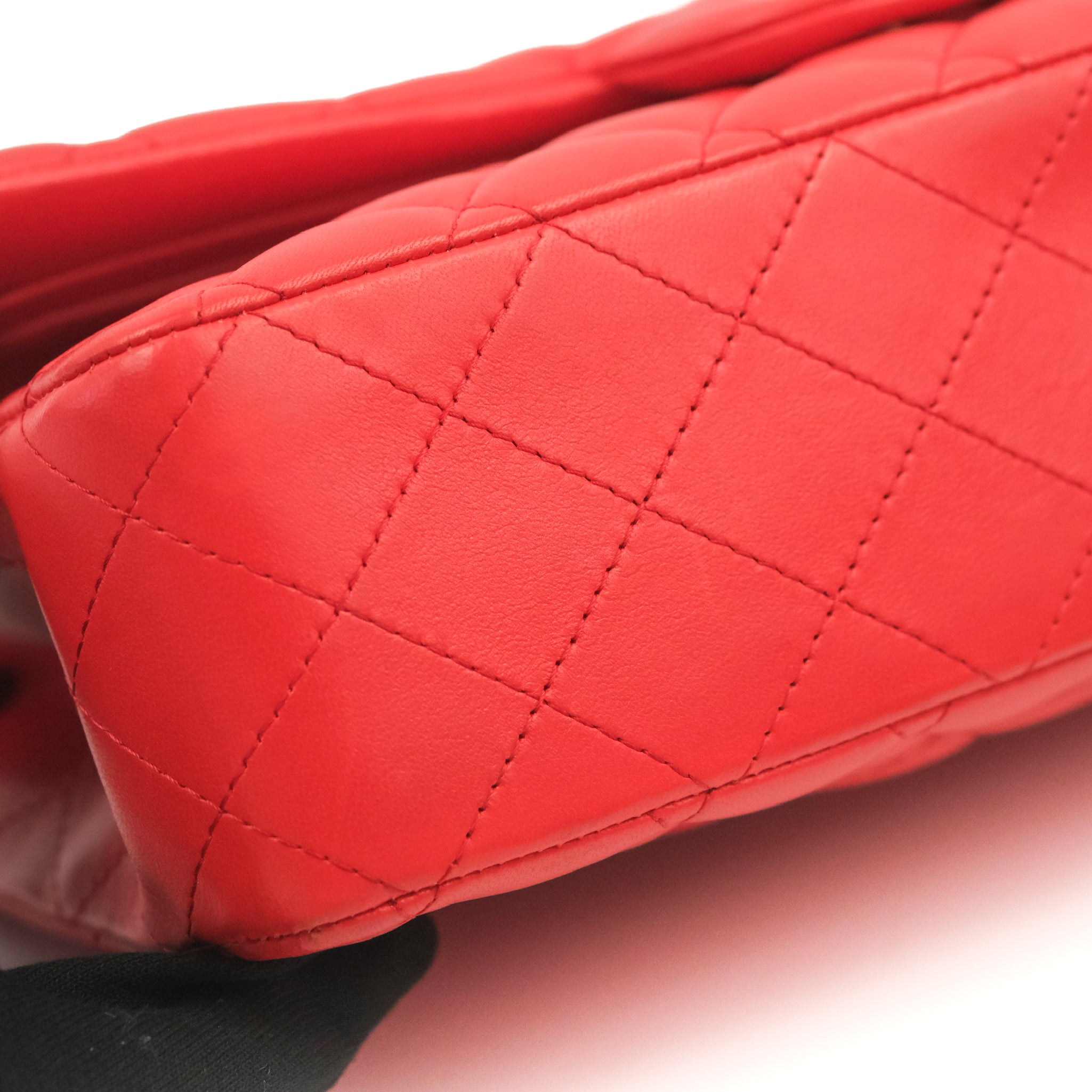 Chanel Classic Medium Double Flap Bag - Red Lambskin Leather with Gold Hardware | Luxury Designer Handbag for Women, Perfect for Parties, Weddings & Everyday Elegance