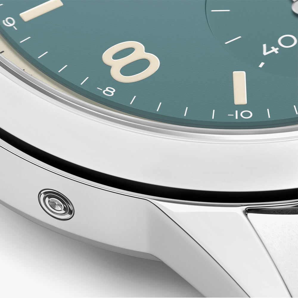 NOMOS Club Sport Neomatik Worldtimer Limited Edition 40mm Watch with Glacier Blue Dial & Stainless Steel Bracelet - Perfect for Travelers & Luxury Watch Collectors