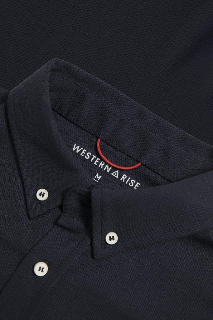 Western Rise Limitless Merino Wool Men's Performance Button-Down Shirt - Breathable, Odor-Resistant Travel & Business Casual Shirt for Outdoor Adventures & Office Wear