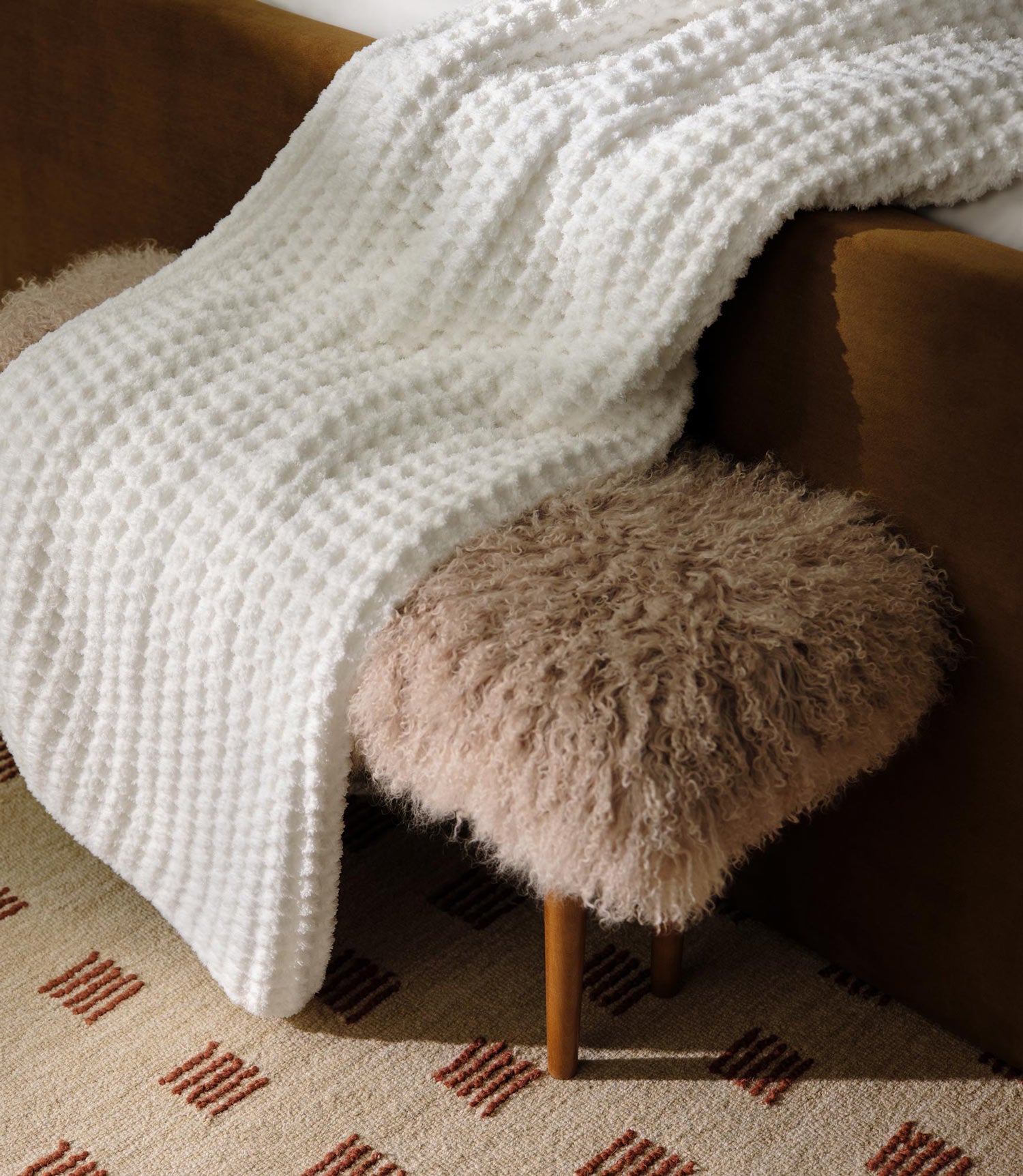 Soft & Cozy Knit Throw Blanket - Ultra Plush Warm Fleece Blanket for Couch, Bed & Sofa - Perfect for Winter Nights, Movie Time & Home Decor