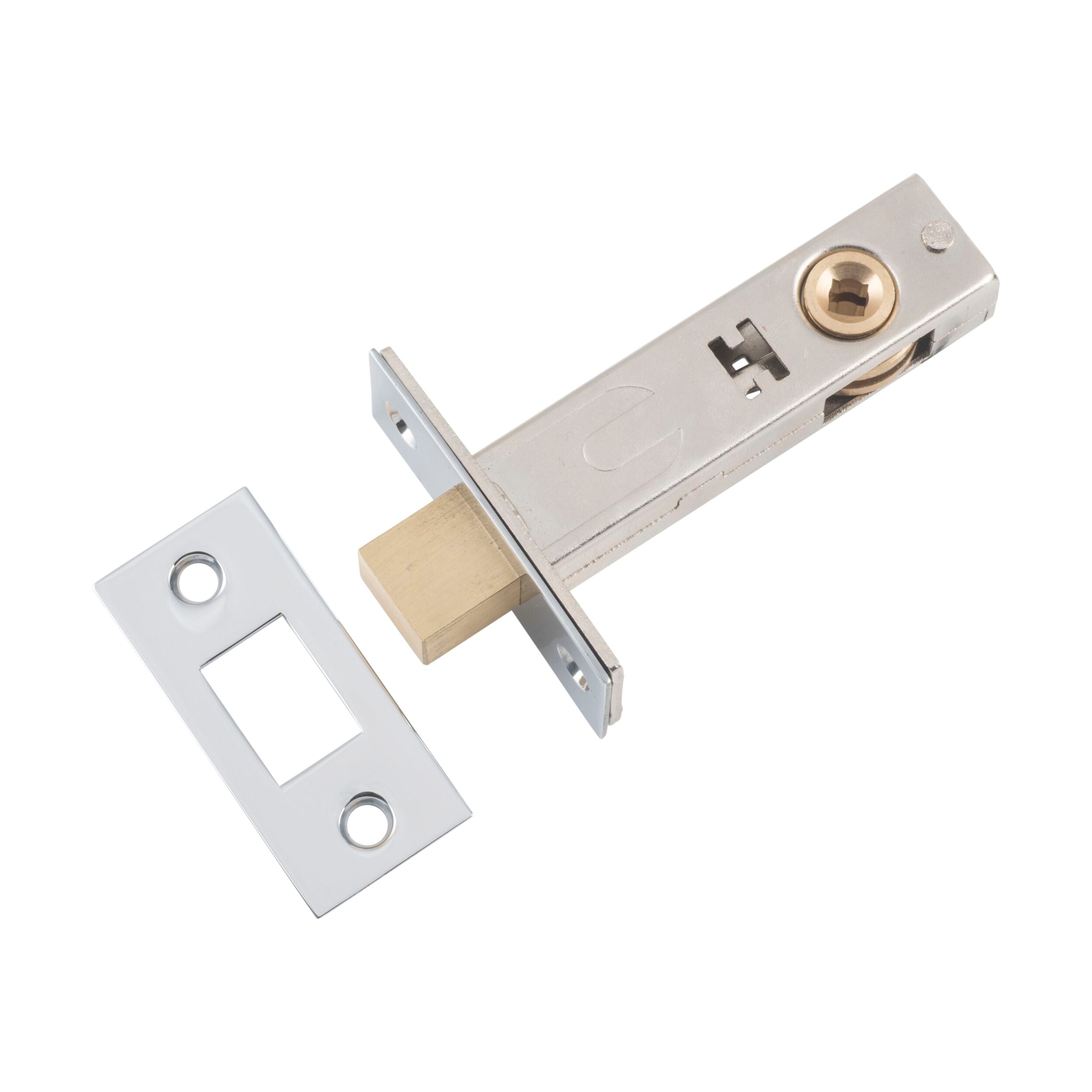 9598 Privacy Bolt Chrome Plated 60mm Backset - Secure Door Lock for Bedrooms, Bathrooms & Private Spaces