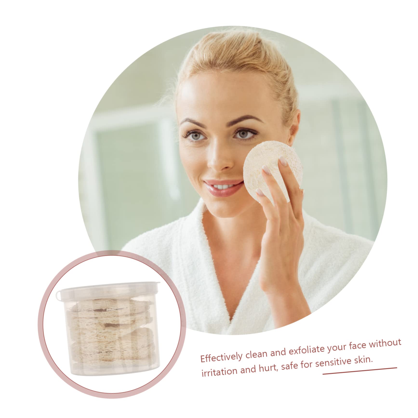 22 Pcs Makeup Remover Loofah Pads - Exfoliating Facial Wash Sponges for Gentle Cleansing & Skin Care - Perfect for Daily Makeup Removal & Deep Pore Cleansing