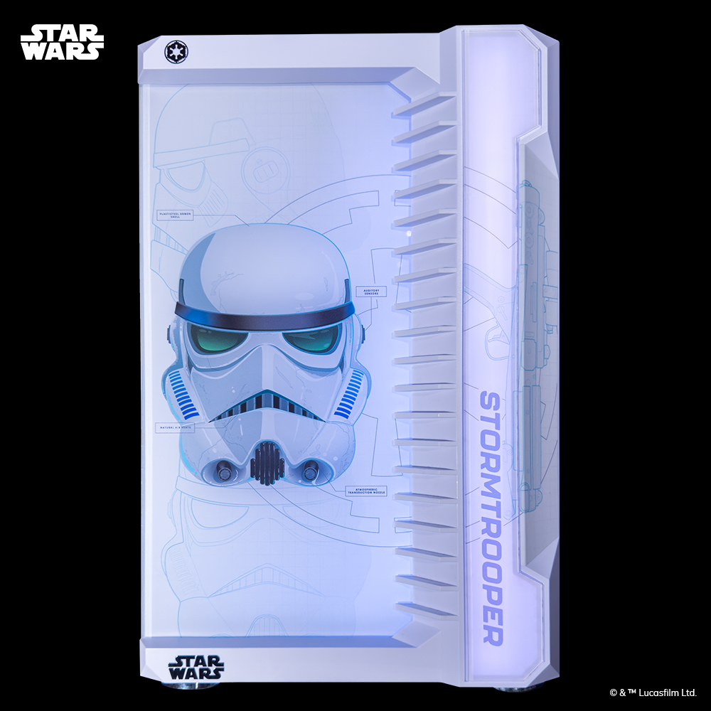 Geek Machine™ Star Wars Edition Stormtrooper PC Gaming Case - Perfect for Star Wars Fans & Gaming Enthusiasts, Ideal for Home & Office Setups