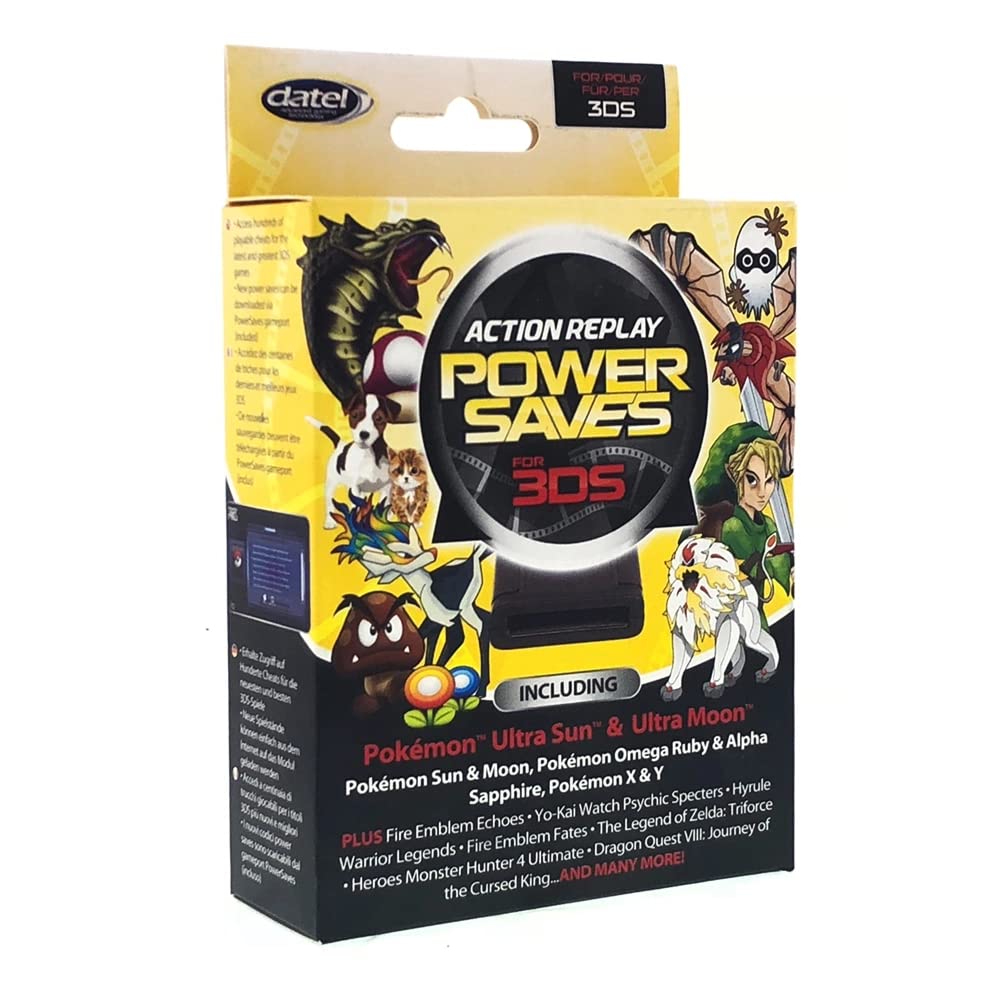 3DS Action Replay PowerSaves - Game Save Backup & Cheat Device for Nintendo 3DS/2DS - Perfect for Modding, Unlocking Content & Enhancing Gameplay Experience