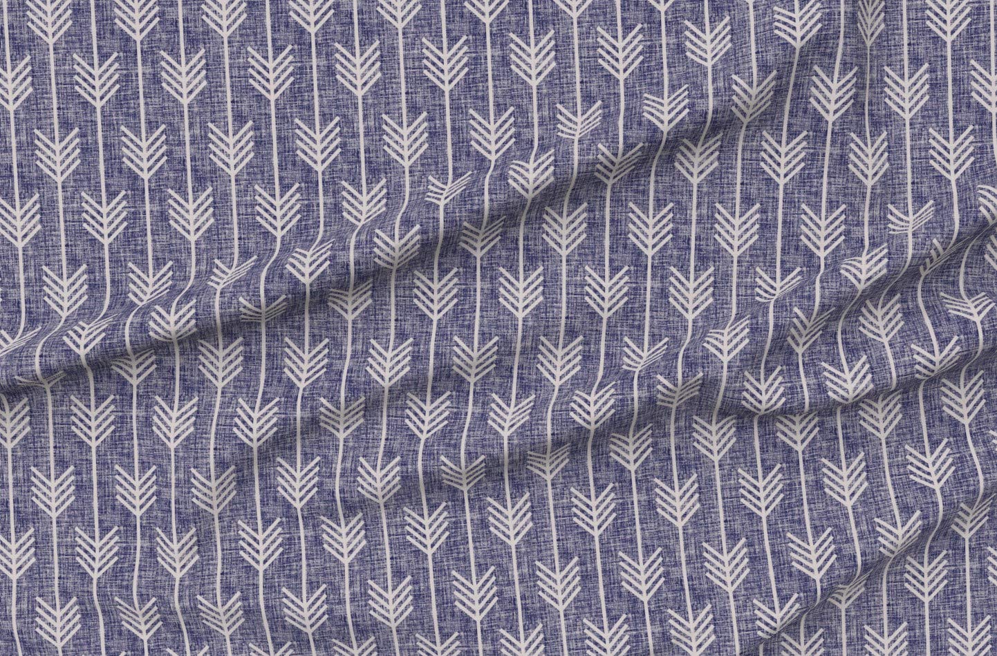 Arrows Arrow Blue Boho Printed Upholstery Velvet Fabric by The Yard - Spoonflower Home Decor & Apparel Fabric for DIY Projects, Curtains, Pillows & Clothing
