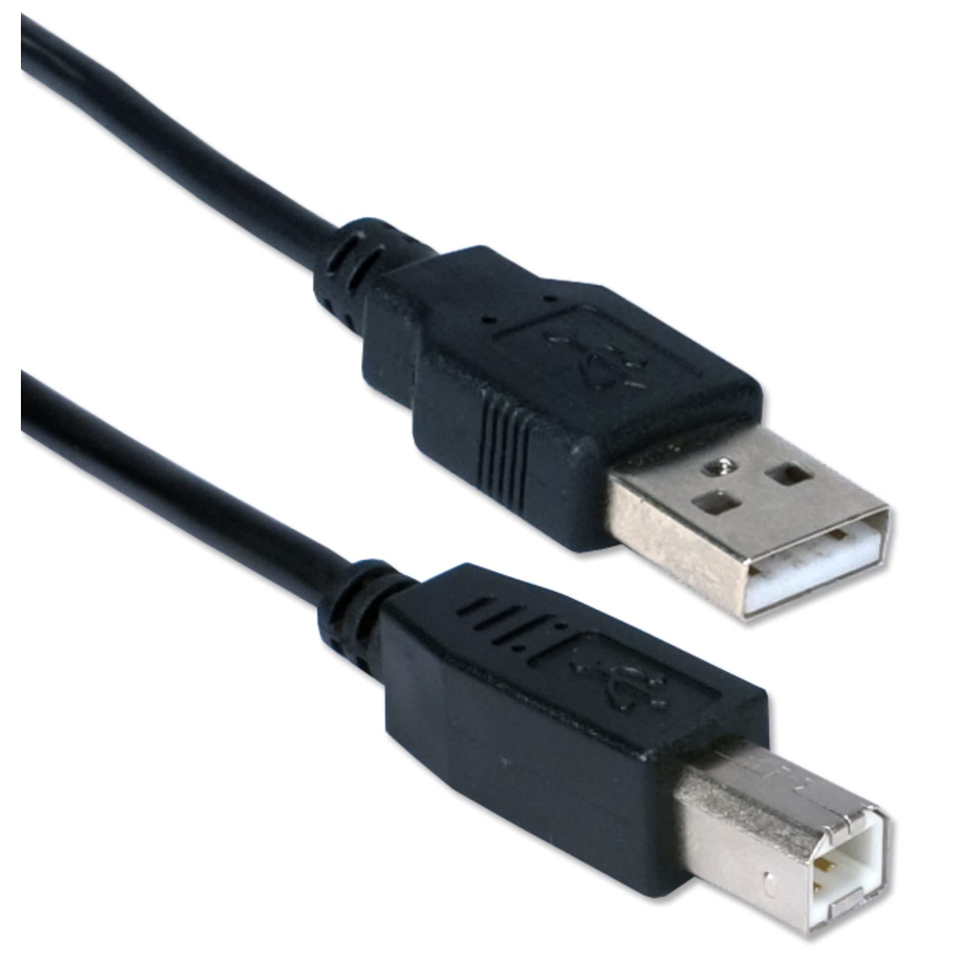 QVS CC2209C-10 USB 2.0 High-Speed Connect Cable (10 Pack) - Fast Data Transfer for Printers, Scanners & External Devices | Perfect for Office & Home Use