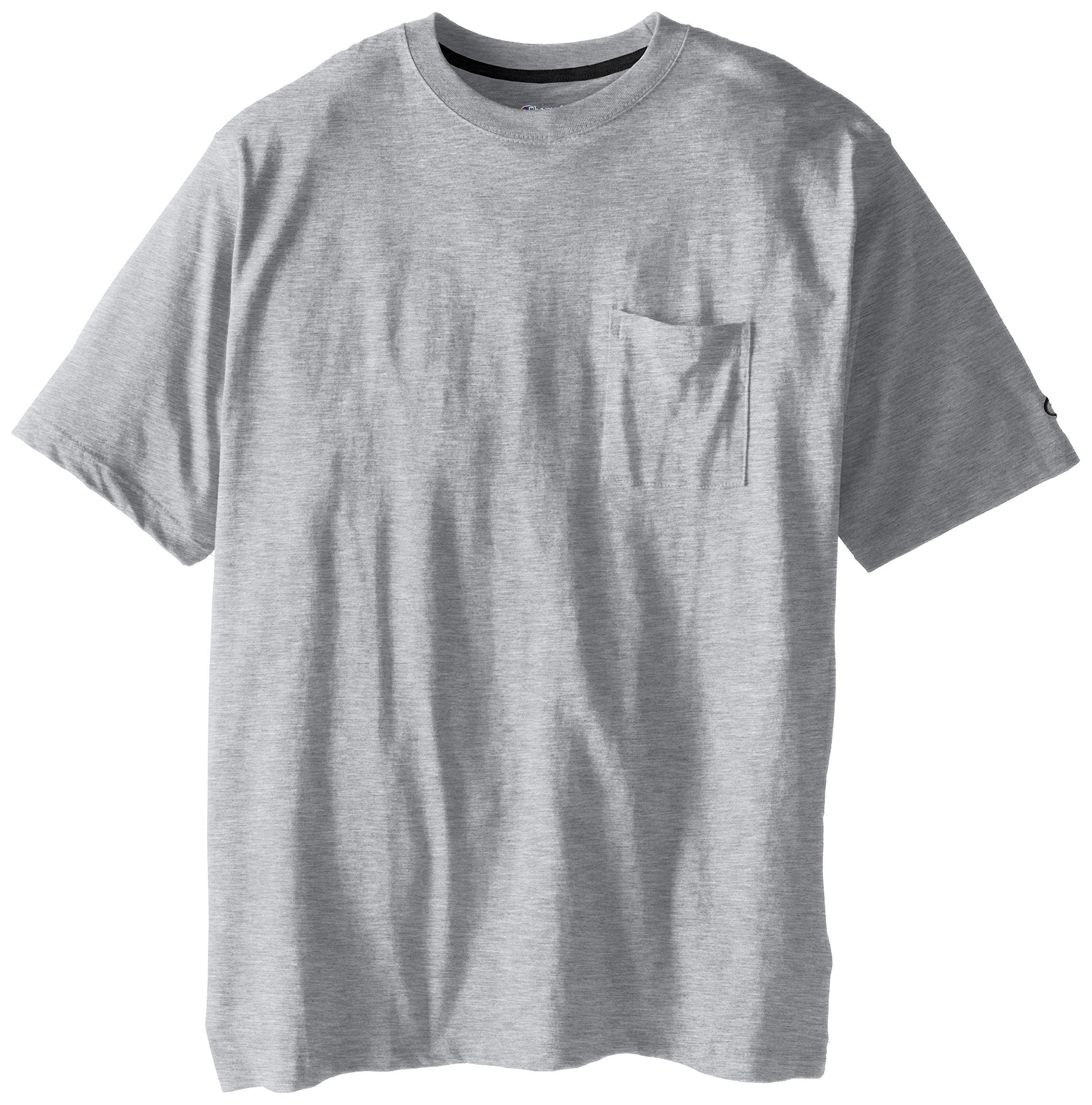 Champion Men's Big & Tall Jersey Pocket T-Shirt - Comfortable Cotton Tee for Casual Wear, Gym & Everyday Use
