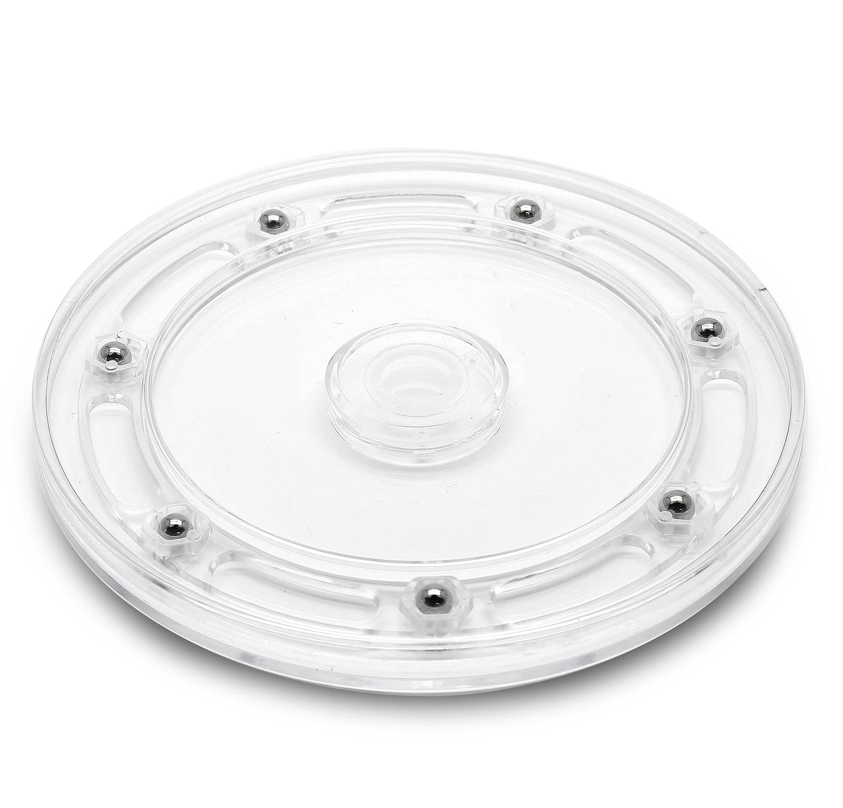 6 Inch Clear Acrylic Turntable Organizer - 360 Degree Rotating Round Lazy Susan for Kitchen, Pantry, Bathroom & Office Storage | Perfect for Spices, Makeup, Jewelry & Home Decor