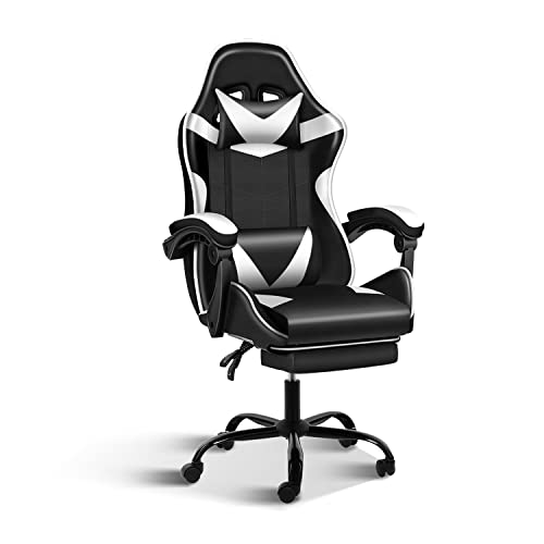 Black/White With Footrest