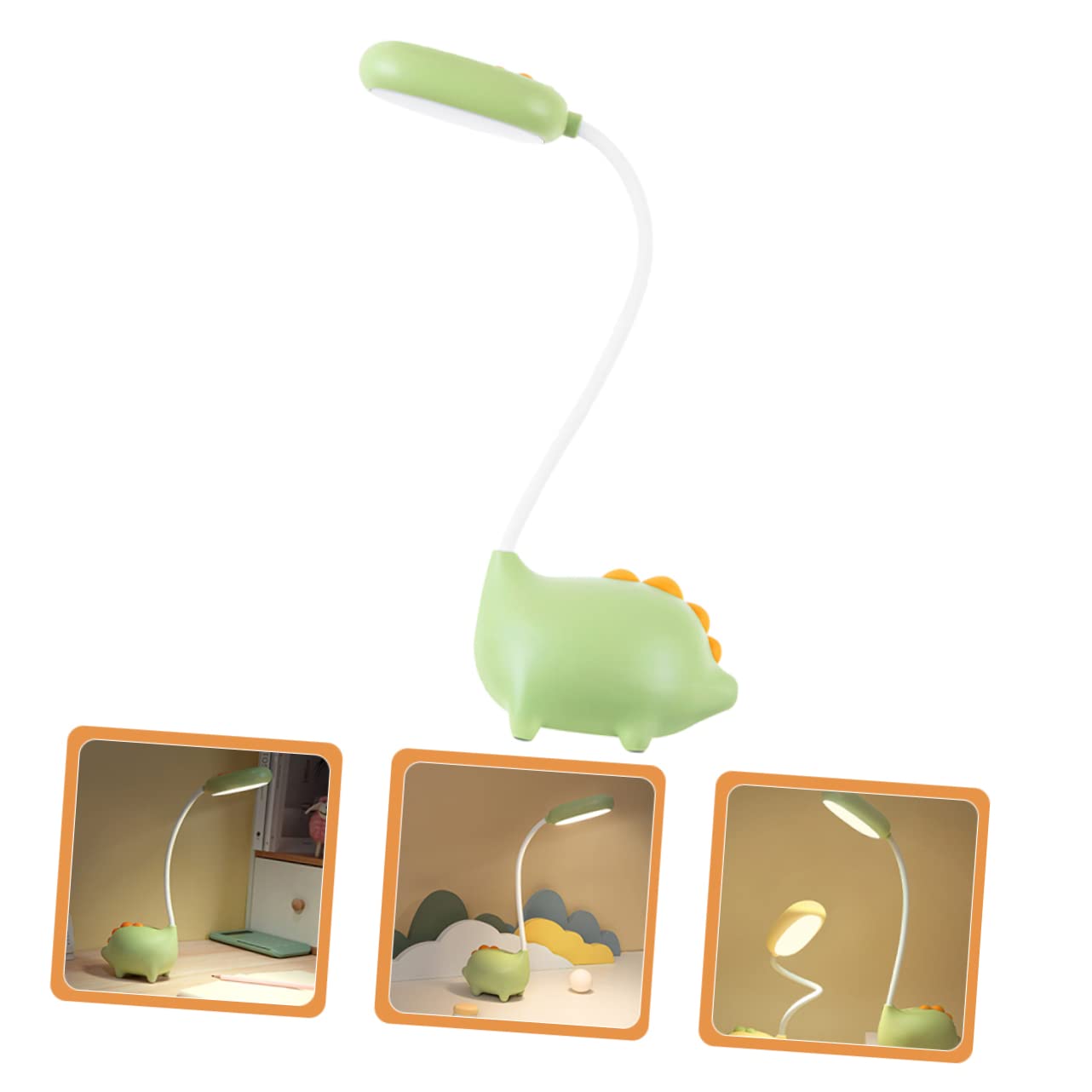 Angoily 4-Piece Dinosaur Table Lamp Set - Cute Decorative Night Light for Nursery, Kids Room, Bedside & Breastfeeding - LED Dinosaur Nightlight for Baby & Toddler (Perfect for Bedtime, Reading & Soothing)