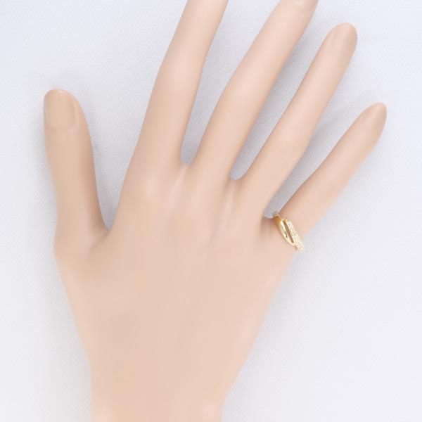 18K Gold Diamond Link Ring for Women - Vintage Luxury Jewelry Gift for Anniversary, Wedding, Party & Special Occasions