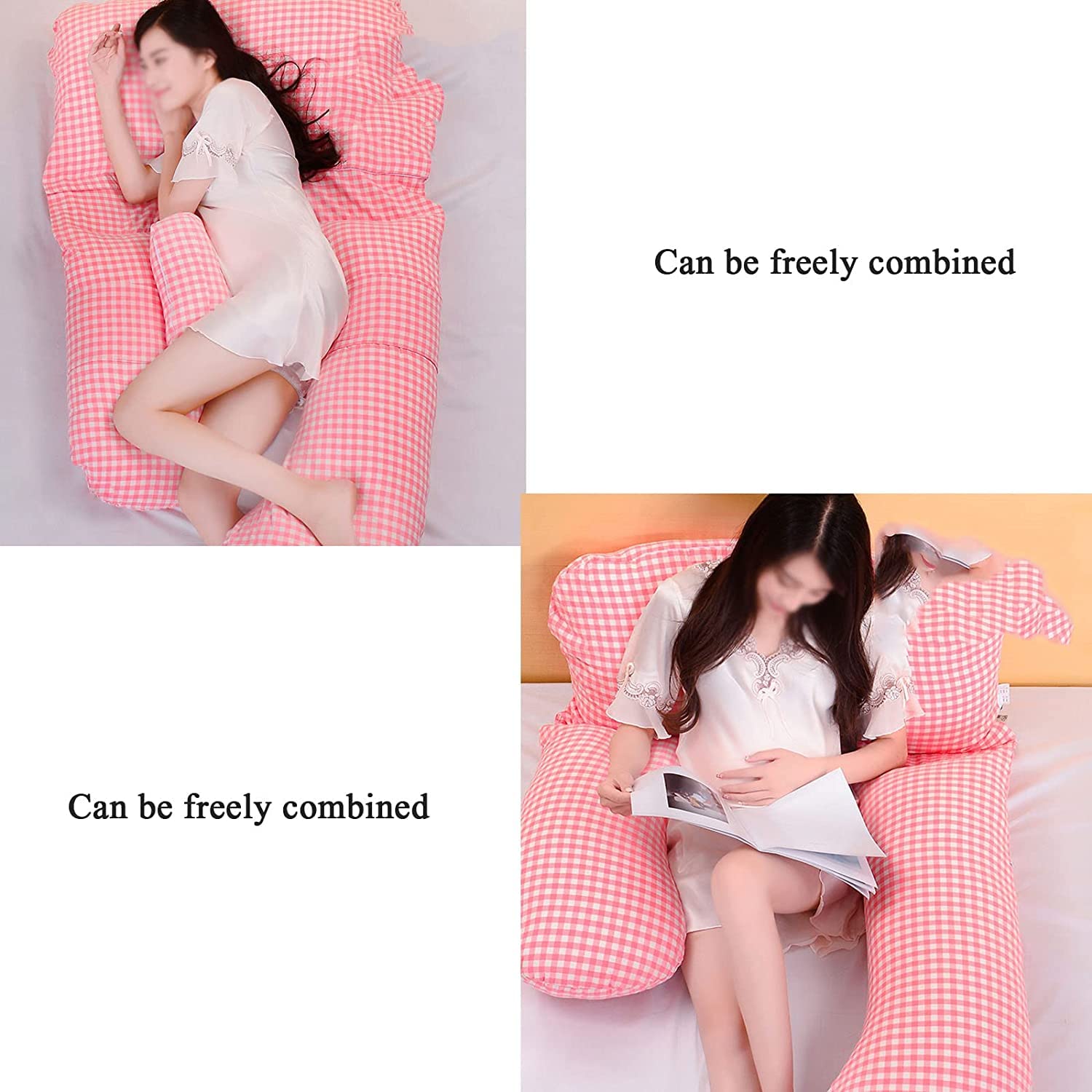 Extra Large & Wide Maternity Body Pillow with Adjustable Support & Removable Cooling Cover - Perfect for Pregnancy Comfort, Back Pain Relief & Side Sleeping (Ideal for All Trimesters)