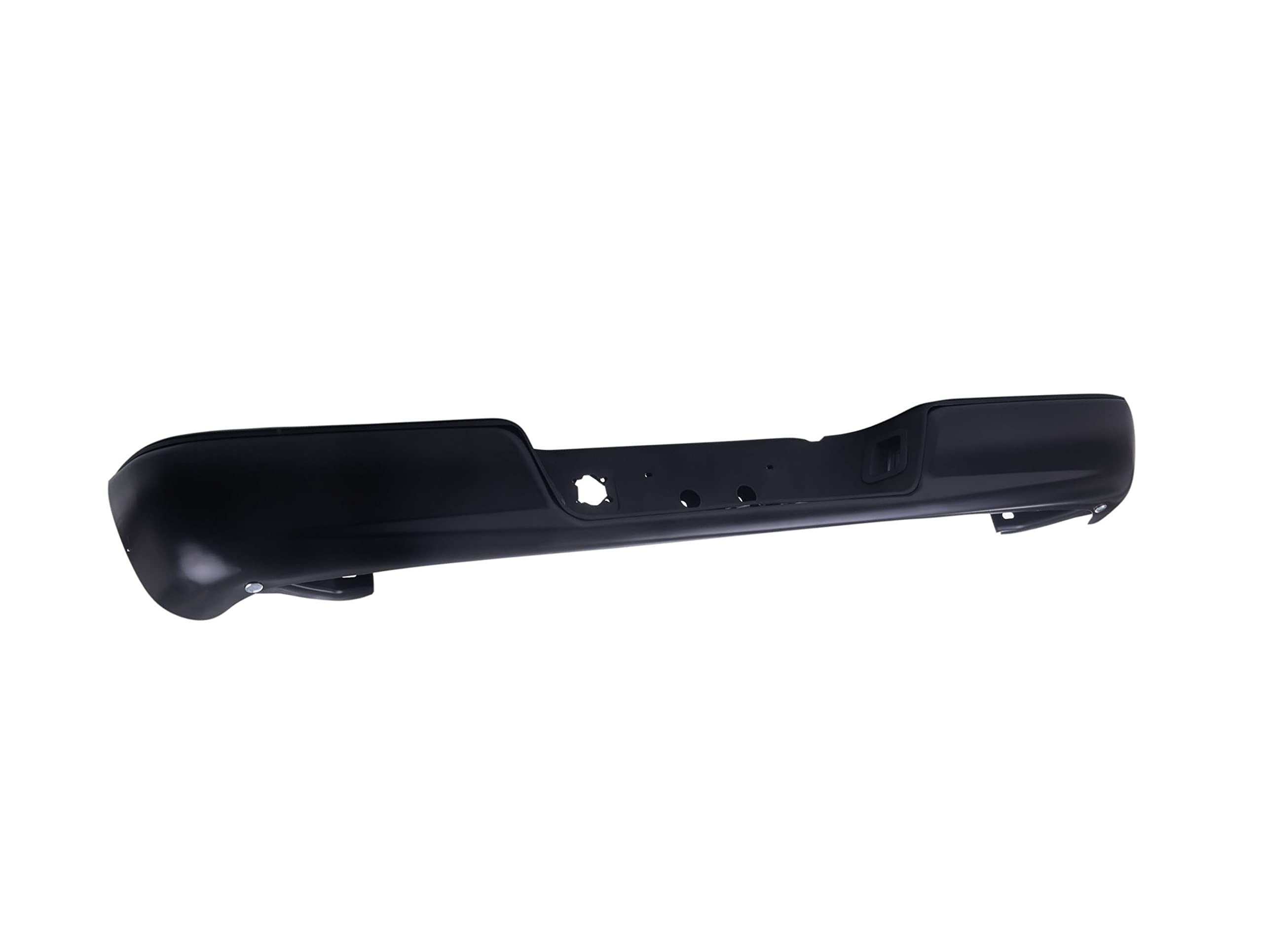 Black Steel Rear Step Bumper Face Bar Replacement for 2002-2008 Dodge Ram 1500 & 2003-2009 Ram 2500/3500 Pickup Trucks - Heavy Duty Truck Accessory for Off-Roading, Towing and Work Sites