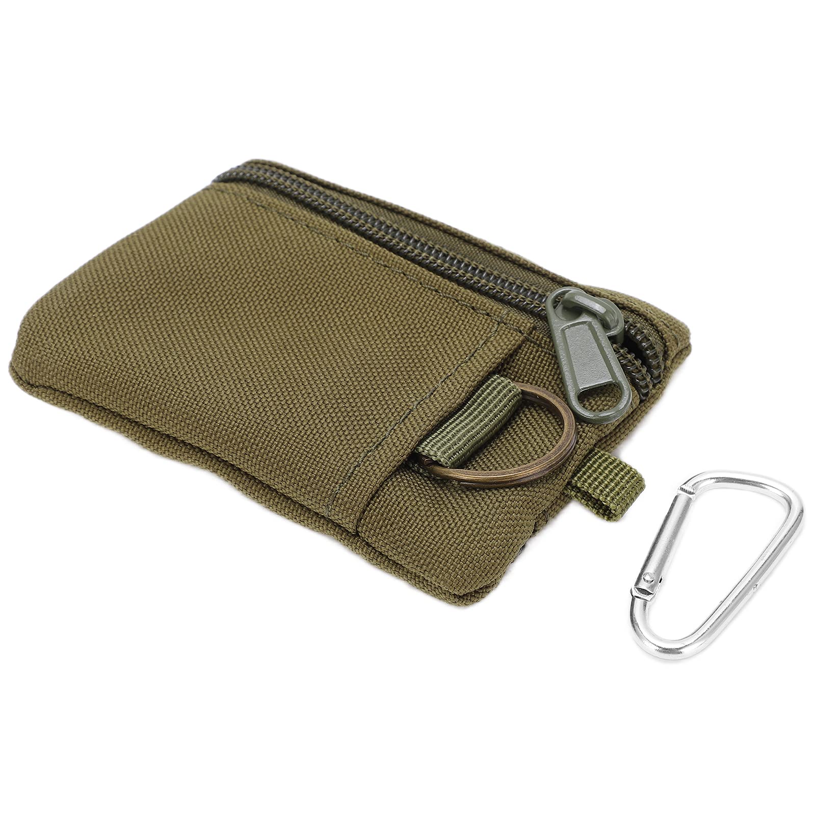 BigKing EDC Molle Pouch - Mini Portable Tactical Wallet with Carabiner Clip | Perfect for Outdoor Adventures, Hiking, and Everyday Carry (EDC) Gear Organization