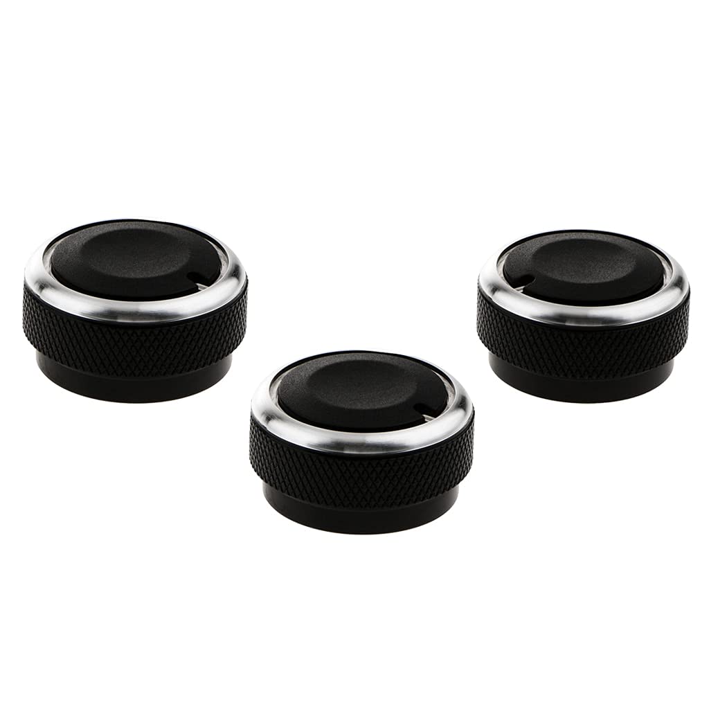 3-Piece Air Conditioner Knob Control Switch Set for Toyota Vela, Vitz, Vios - Blue Replacement AC Control Knobs | Car Interior Upgrade & Climate Control Enhancement
