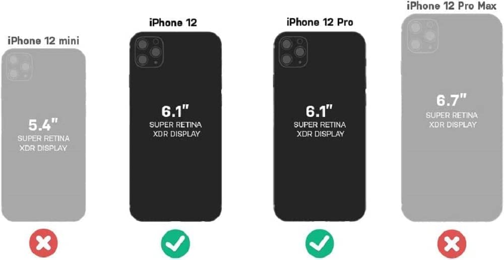 OtterBox Symmetry Clear Series+ MagSafe Case for iPhone 12 & iPhone 12 Pro - Slim Protective Cover with Wireless Charging - Perfect for Everyday Use & Travel Protection