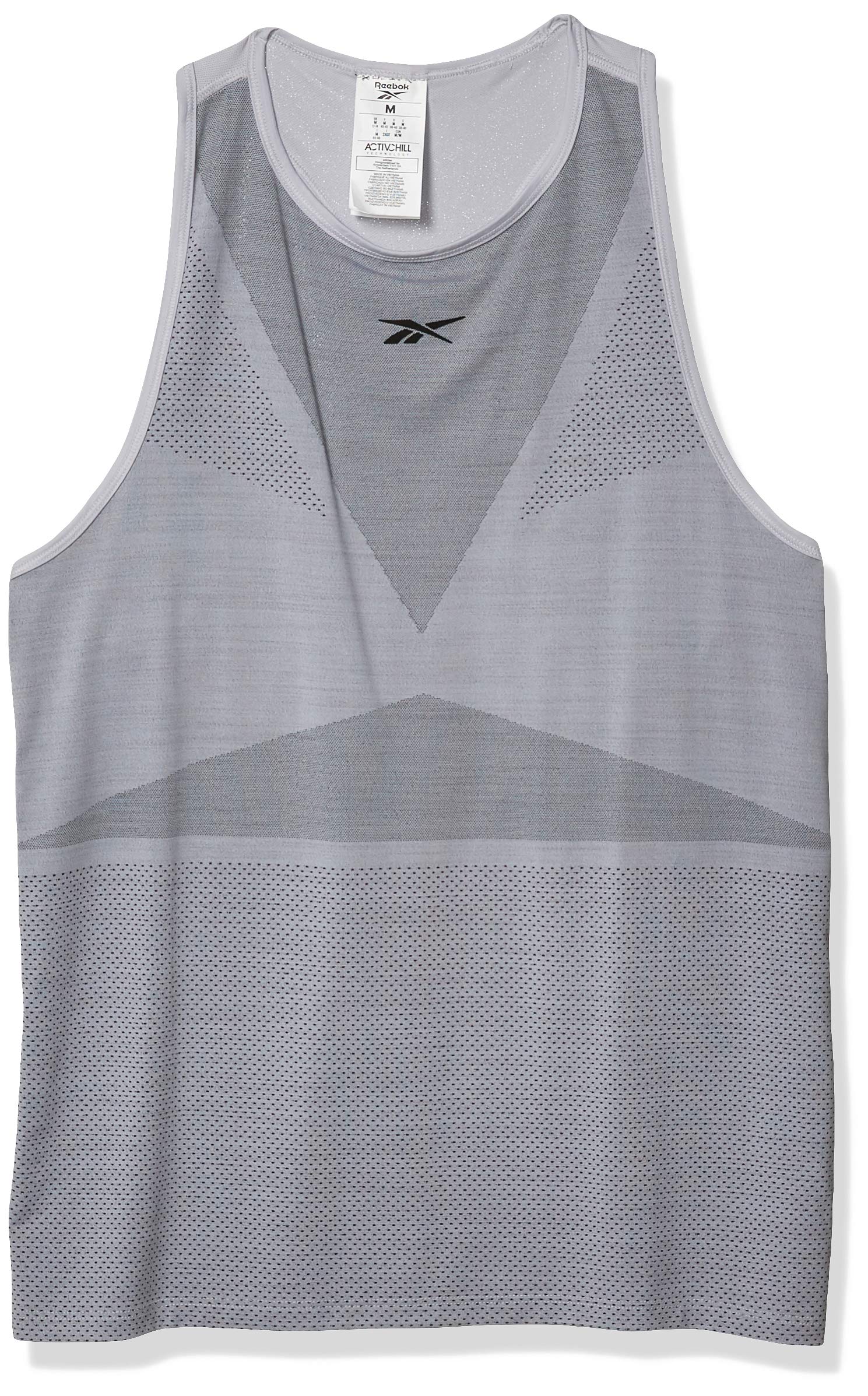 Reebok Men's United by Fitness Activchill Vent Tank - Lightweight Workout Shirt for Running & Gym Training - Moisture Wicking Activewear Top for Men's Fitness & Athletic Performance