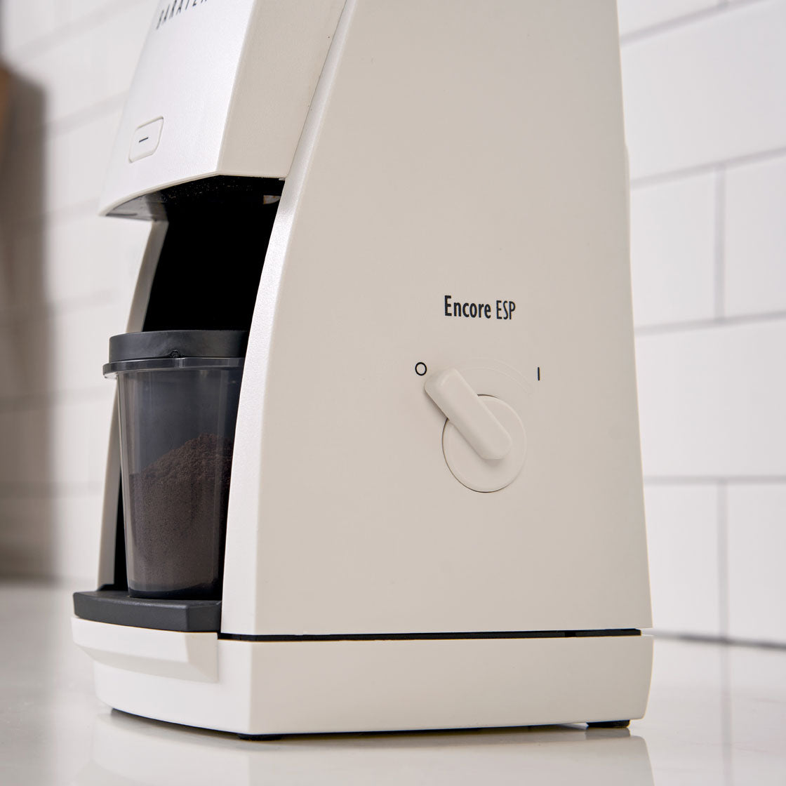 Encore ESP White Electric Coffee Grinder - Precision Grinding for Espresso, Drip & French Press - Perfect for Home & Office Use