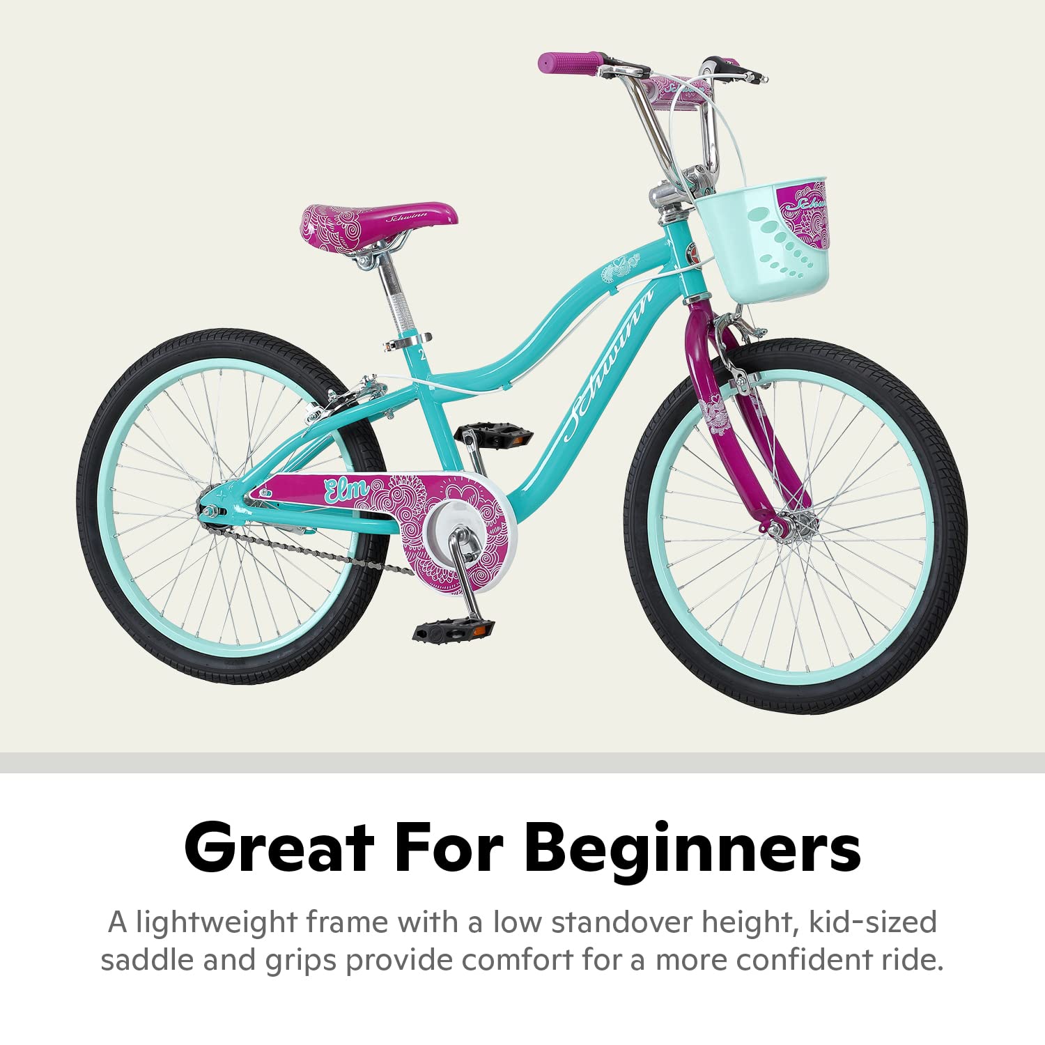 Schwinn Koen & Elm Big Kid Bike for Boys and Girls - 20 Inch Wheels, Lightweight Aluminum Frame - Perfect for Neighborhood Rides, Park Adventures & Family Cycling