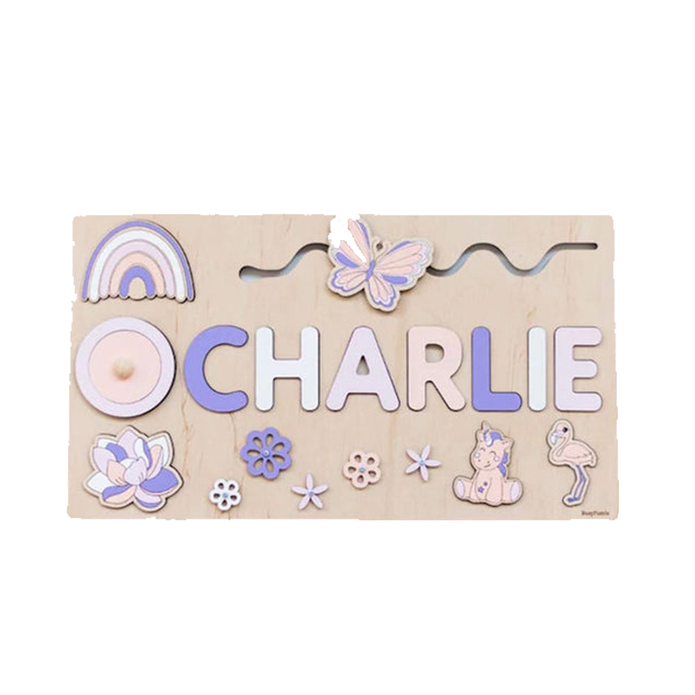 Personalized Montessori Wooden Board with Custom Name - Perfect for Early Learning & Home Education Activities
