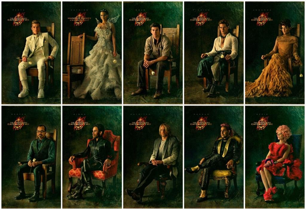 The Hunger Games: American Dystopian Sci-Fi Adventure Movie Fabric Poster for Home Theater Decor